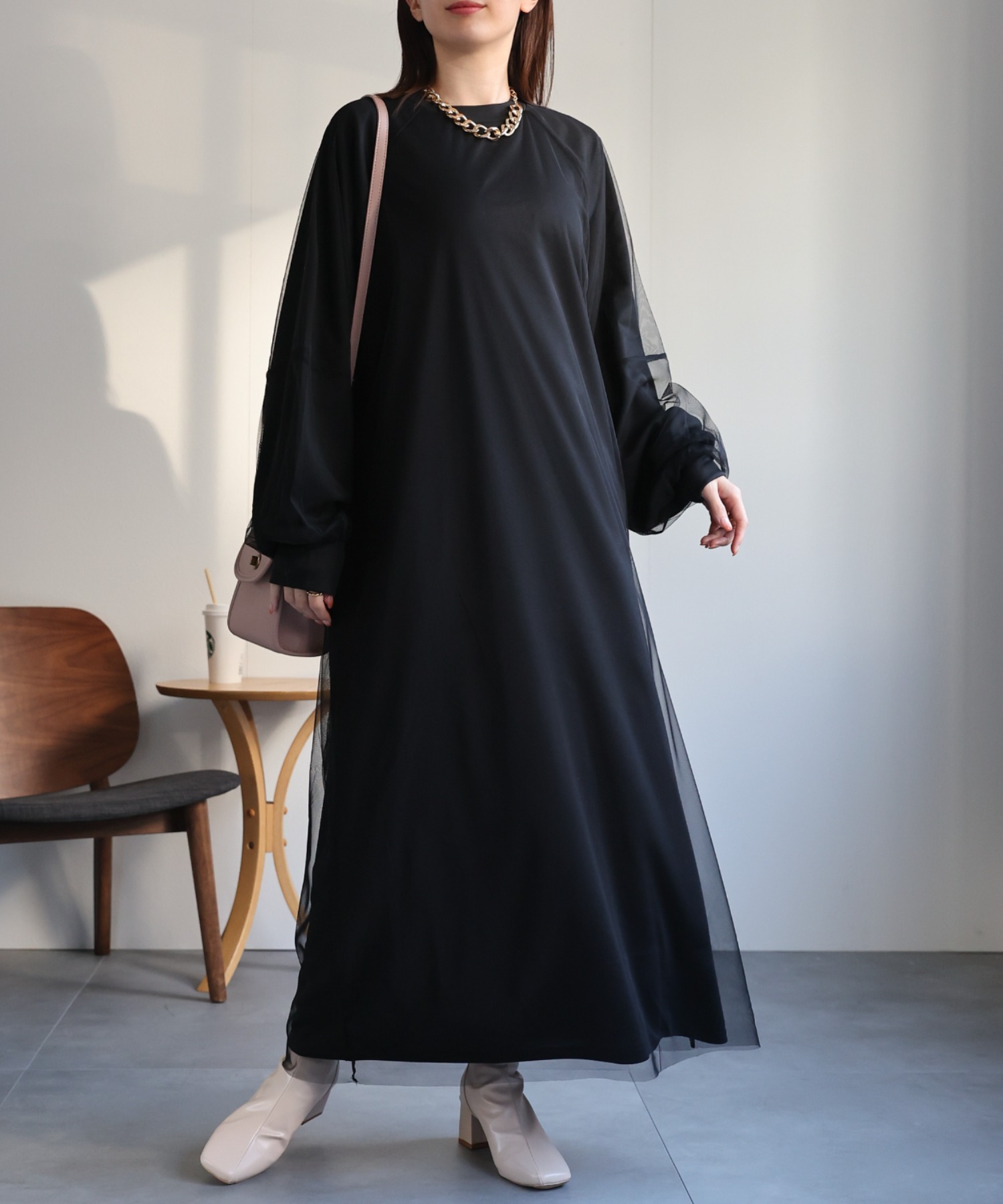 model：162cm 着用サイズ：F