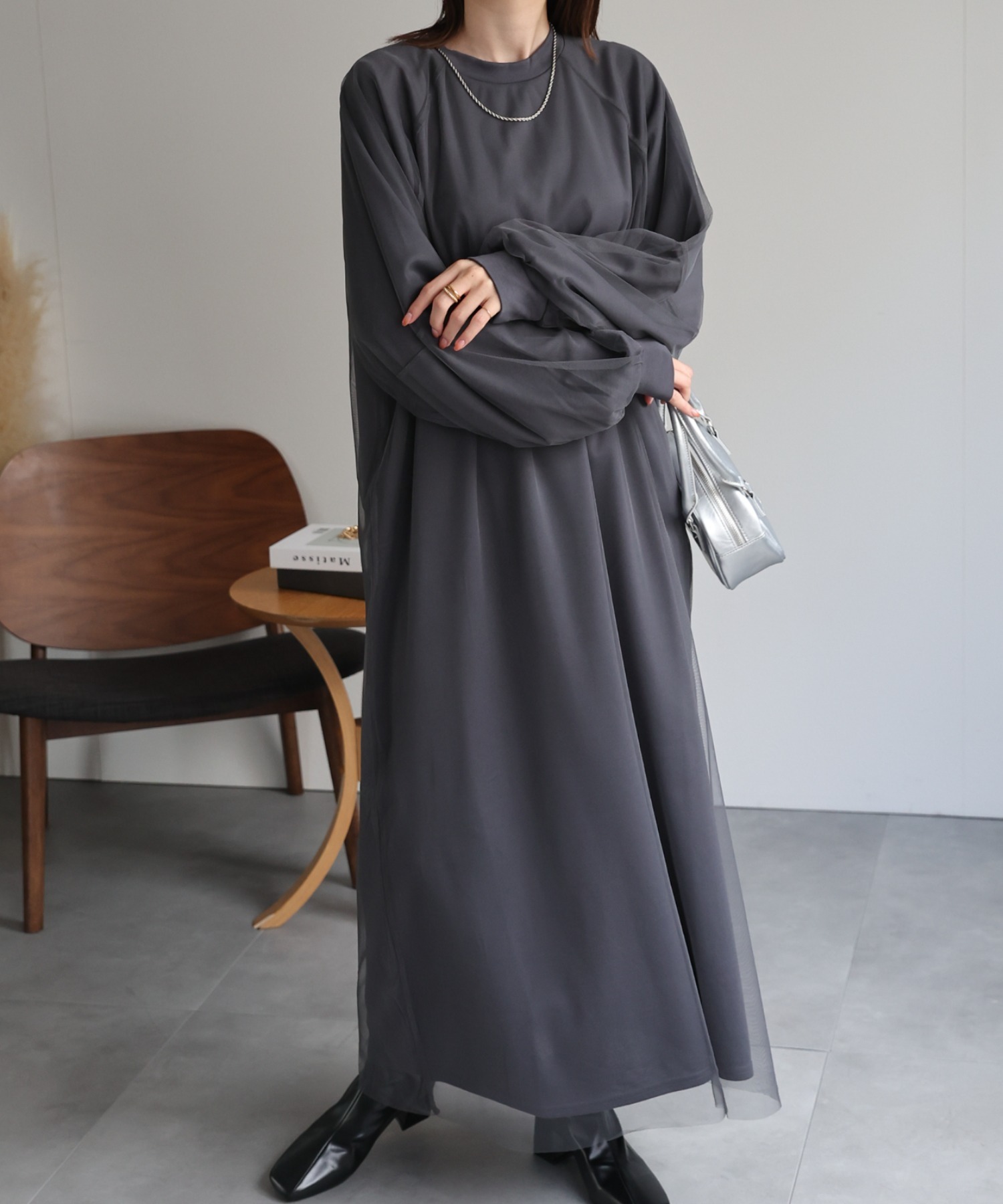 model：162cm 着用サイズ：F