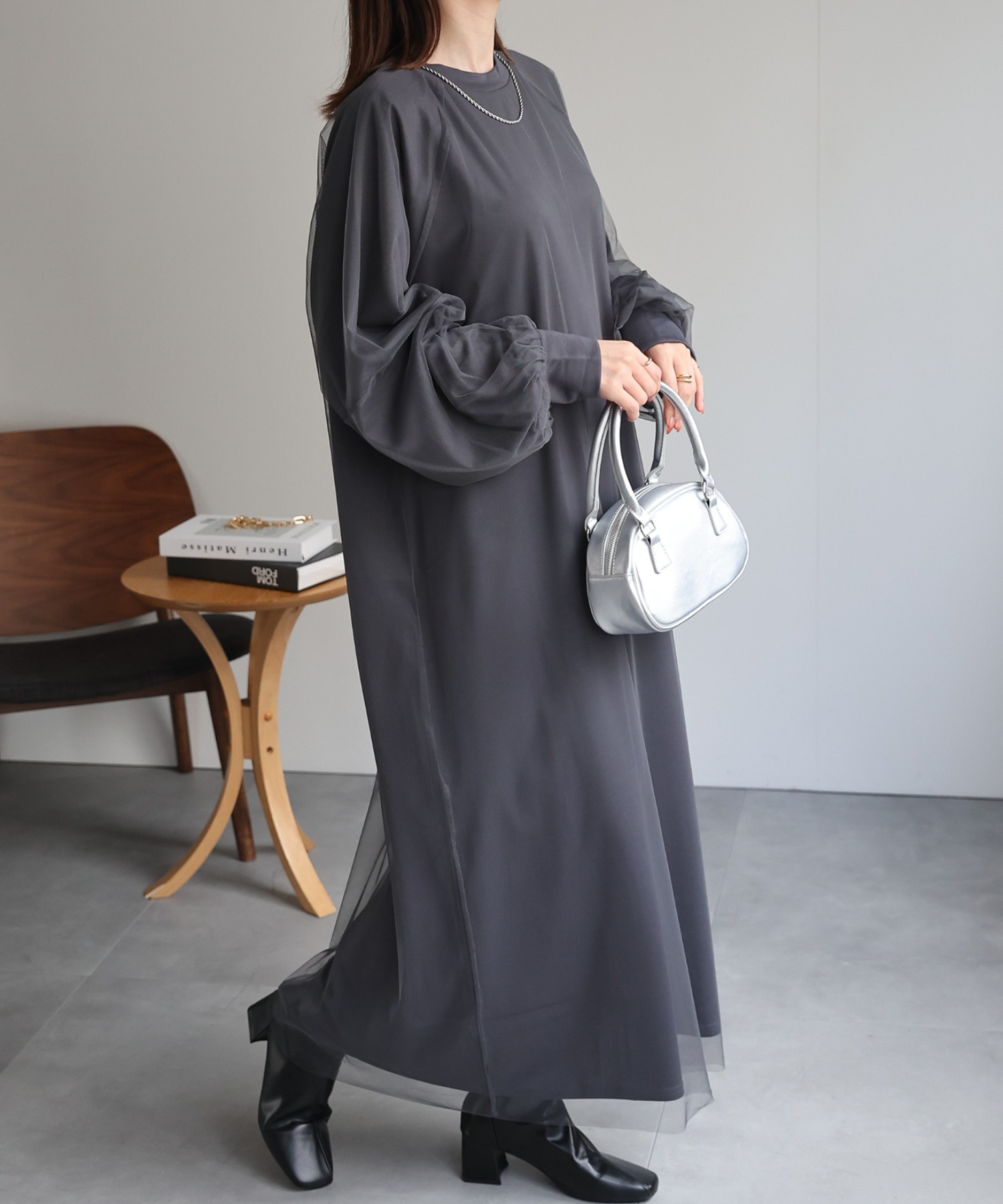 model：162cm 着用サイズ：F