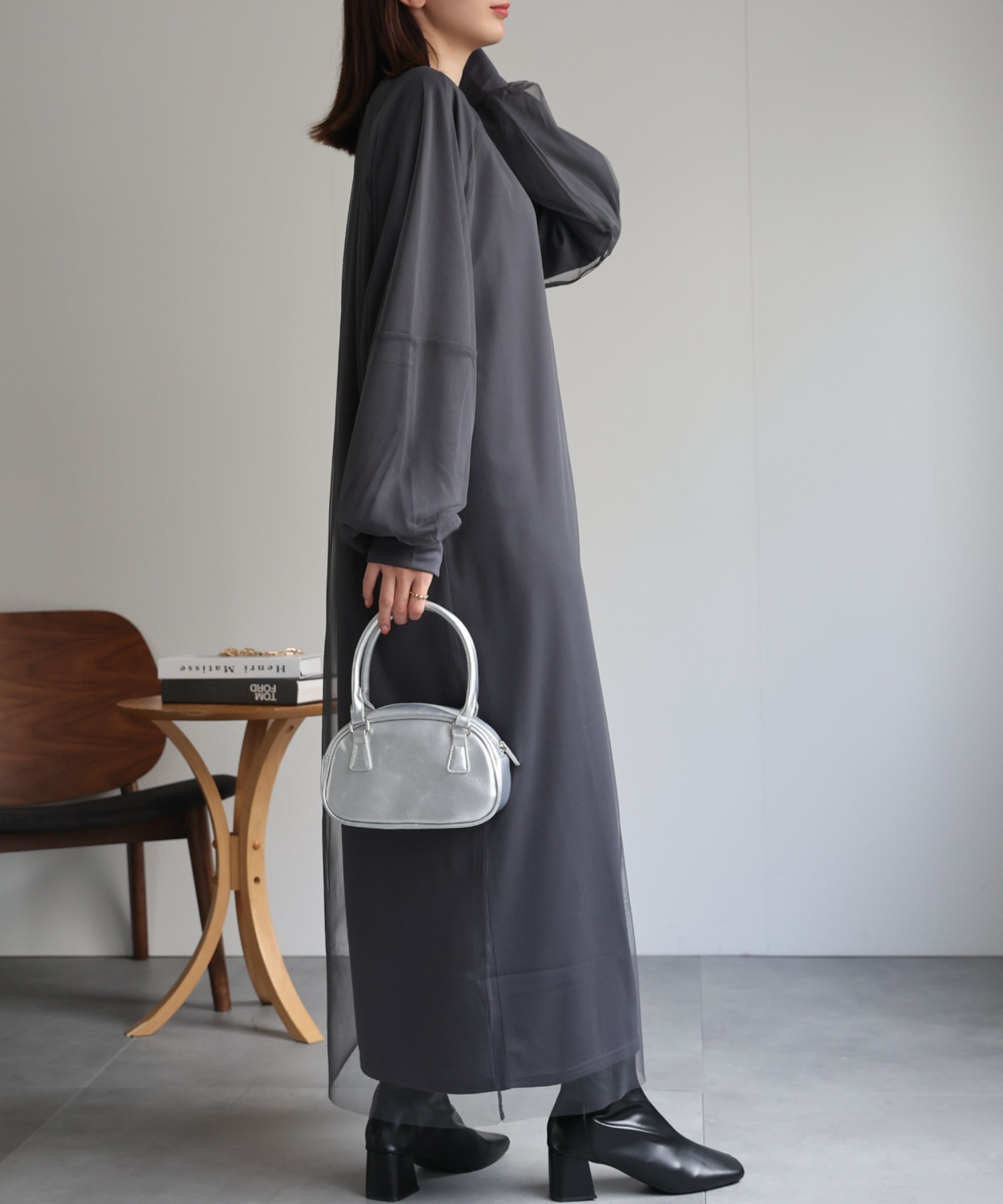model：162cm 着用サイズ：F