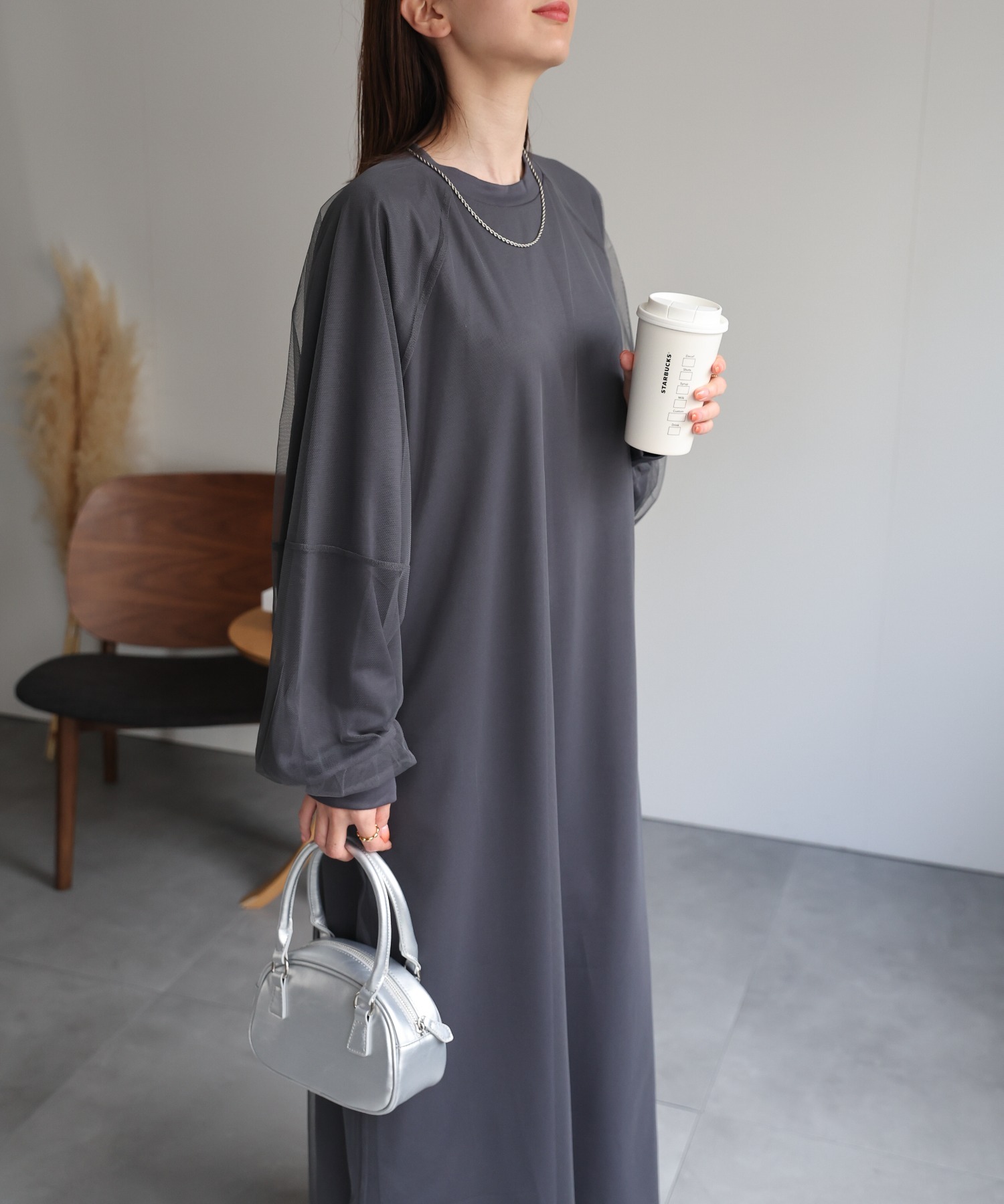 model：162cm 着用サイズ：F