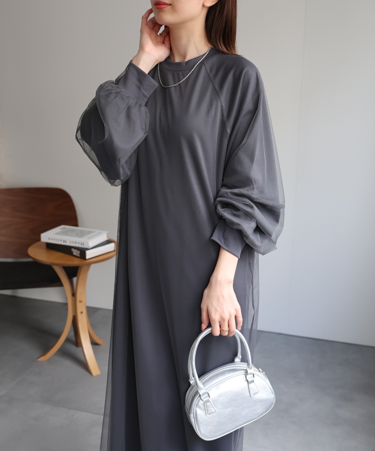 model：162cm 着用サイズ：F