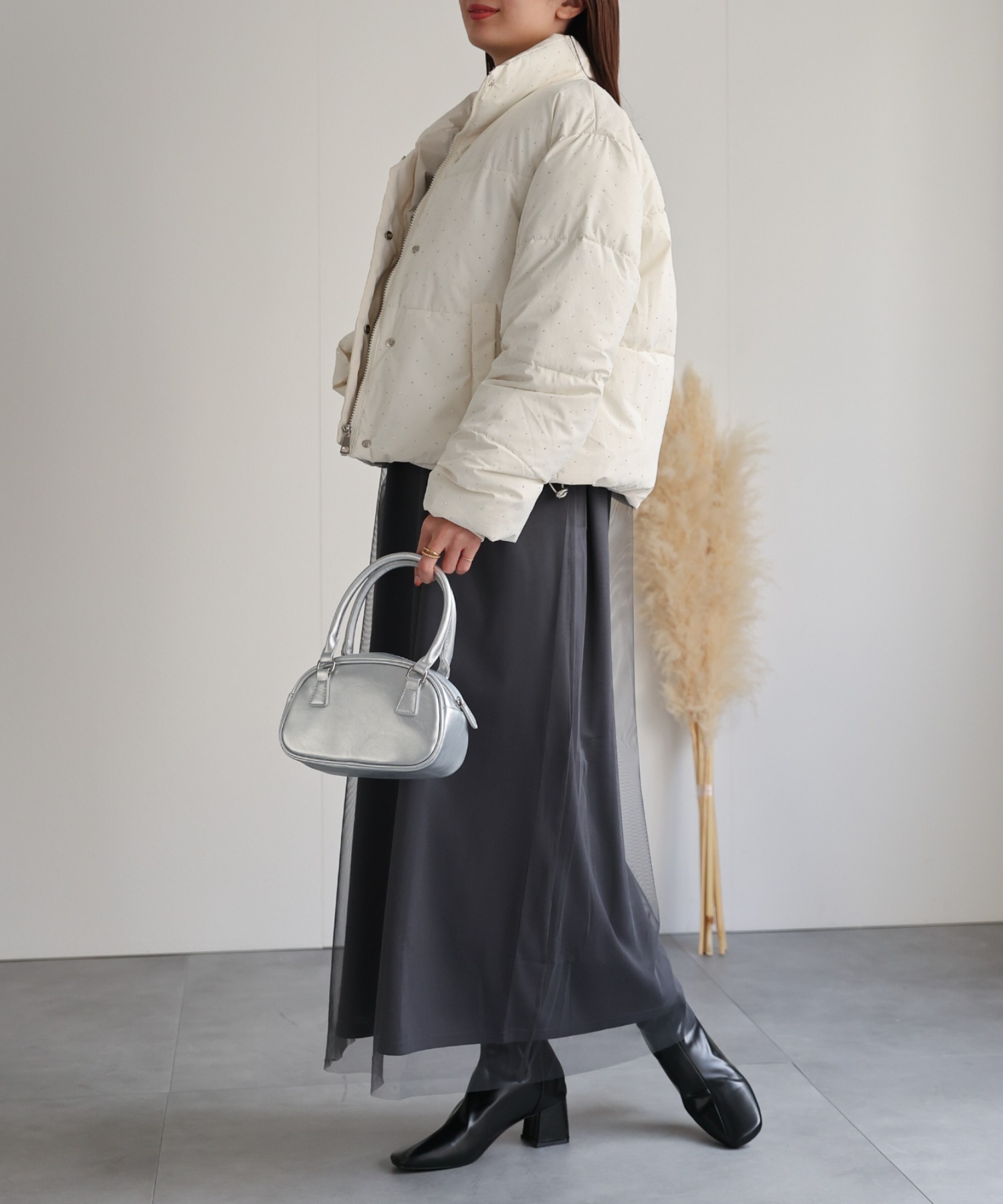 model：162cm 着用サイズ：F