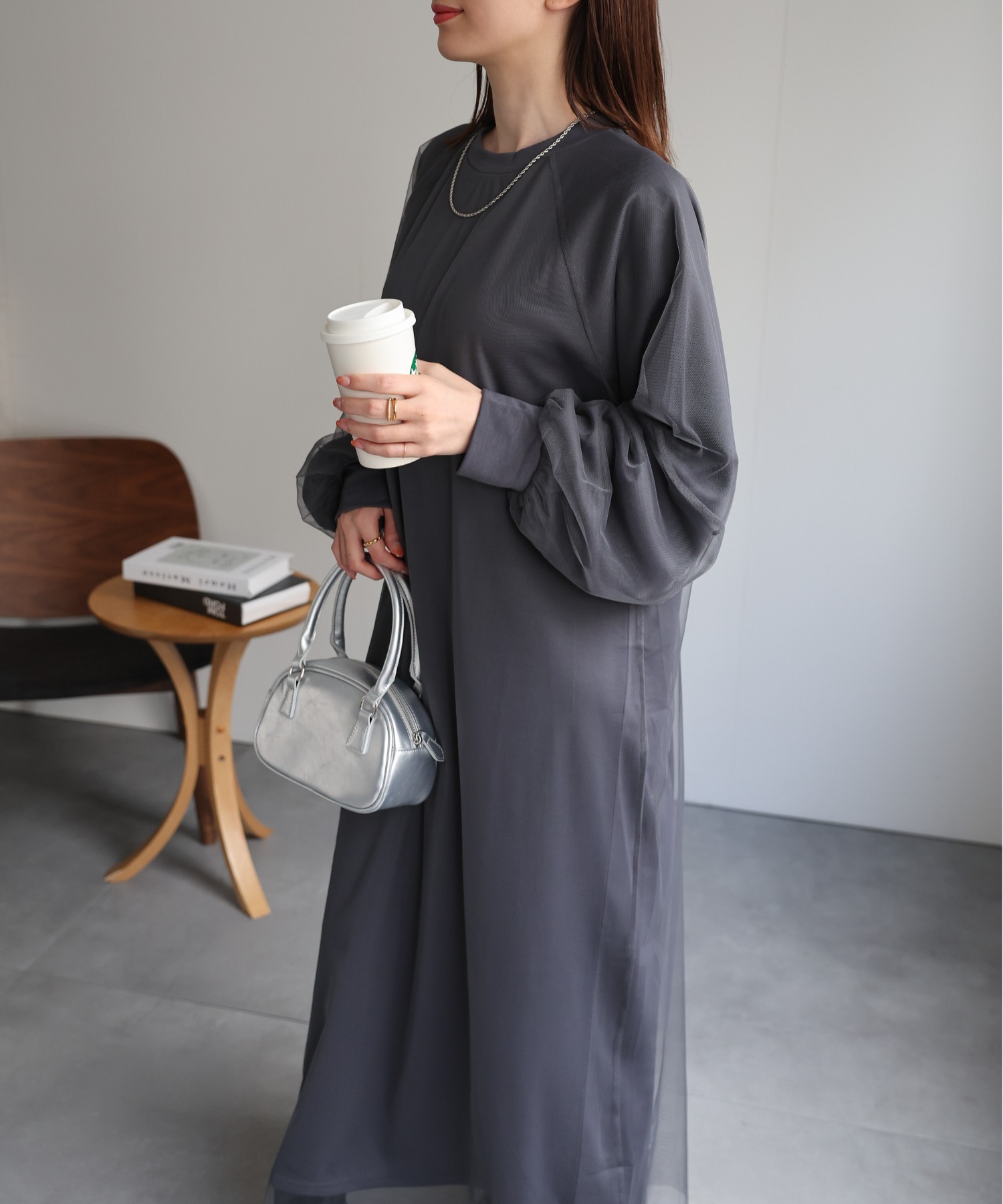 model：162cm 着用サイズ：F