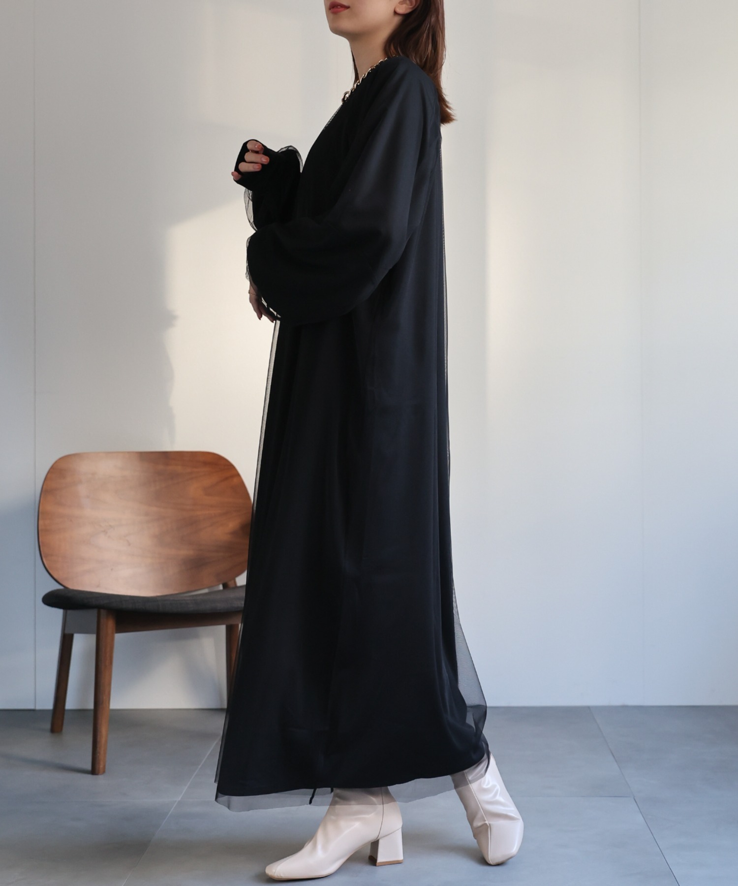 model：162cm 着用サイズ：F