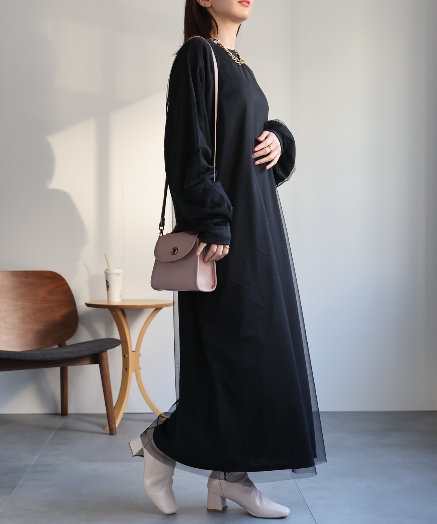 model：162cm 着用サイズ：F