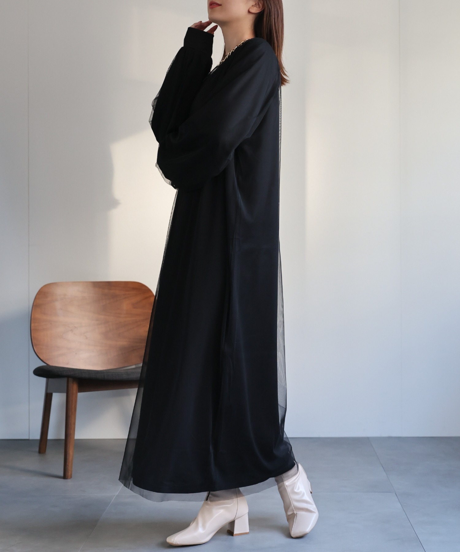 model：162cm 着用サイズ：F
