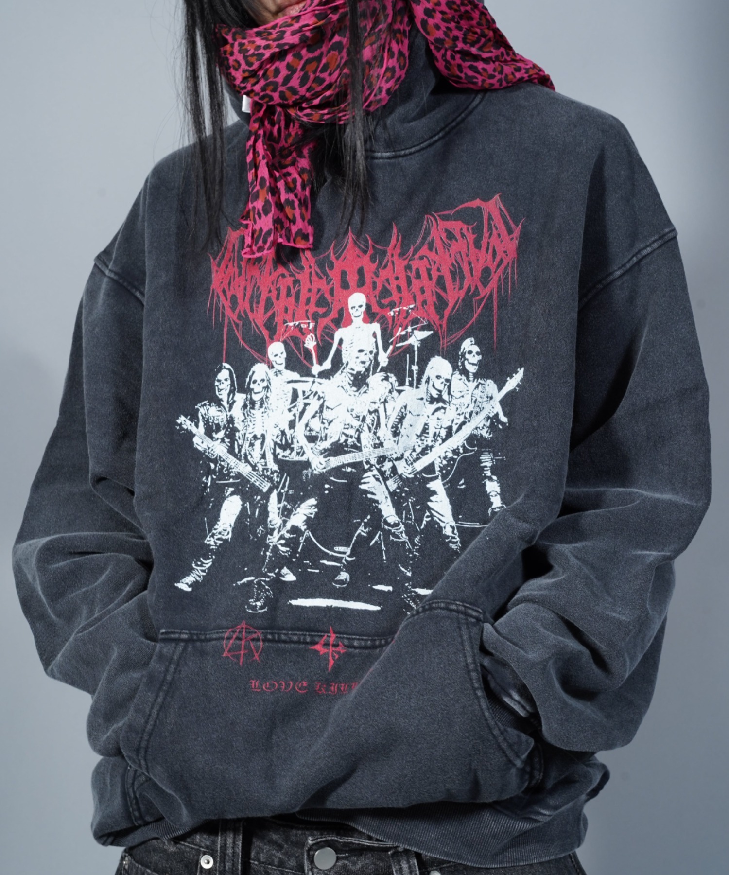 オラフ A'GEM/9 × .kom 『LOVE KILLER/ラブ キラー』skull rock graphic