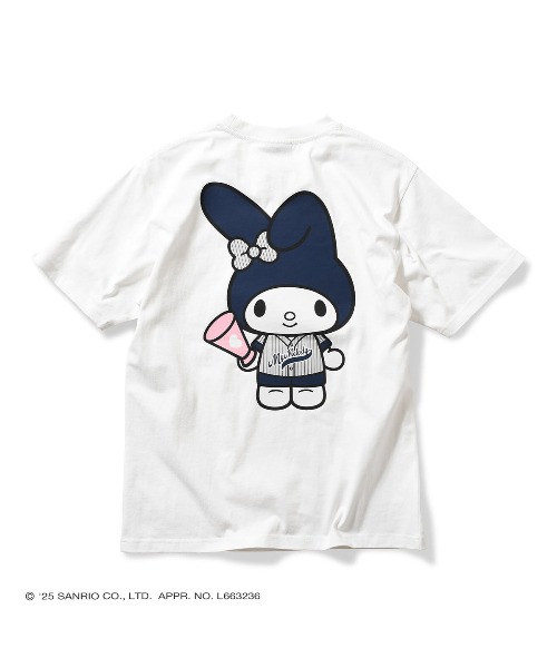 Sanrio × HOMEGAME My Melody поло‑футболка (белая) MY MELODY UNIFORM TEE HG2501102