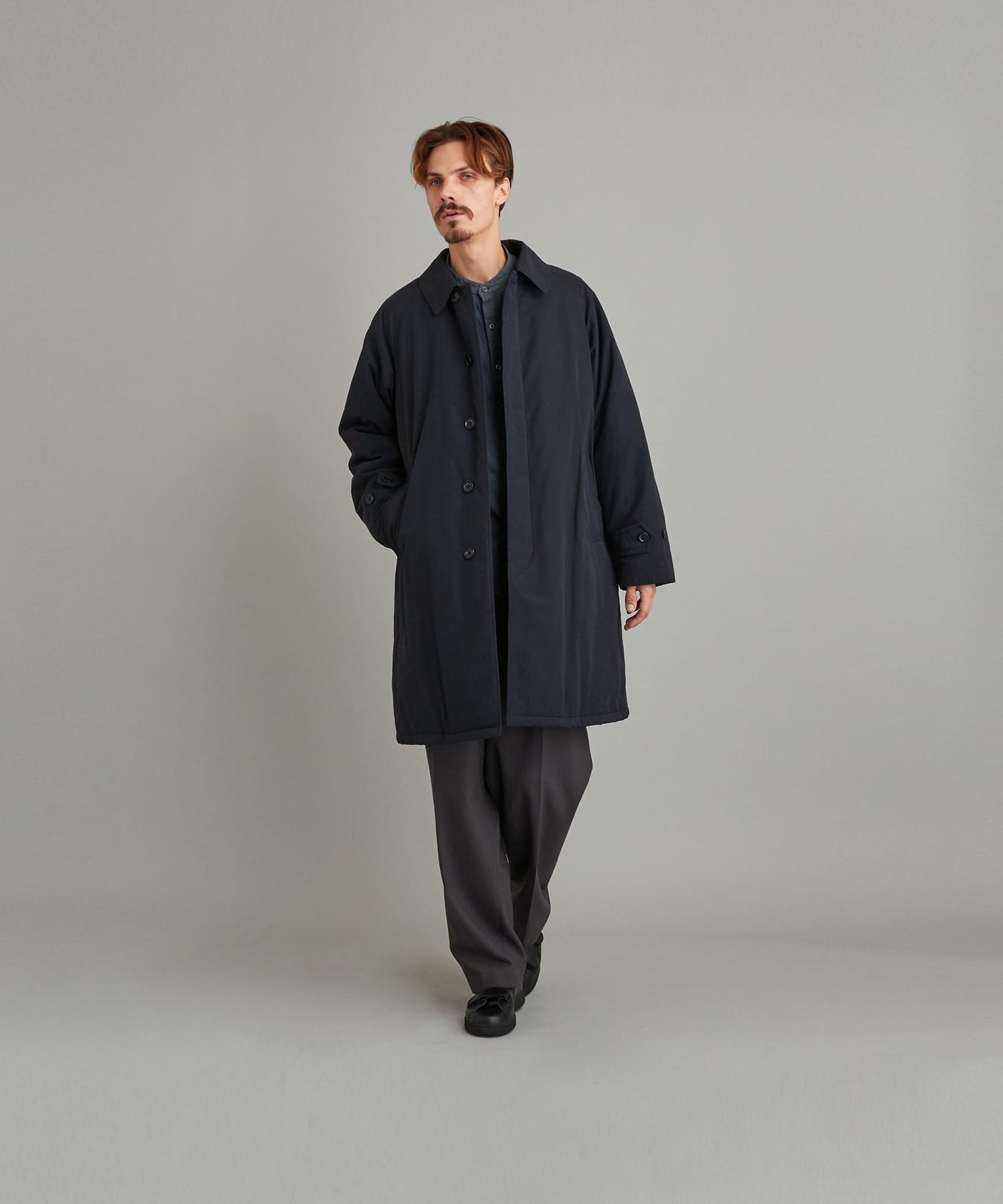 50％割引ブラック系,S大人も着やすいシンプルファッション Steven Alan NYLON PADDED BAL COLLAR COAT