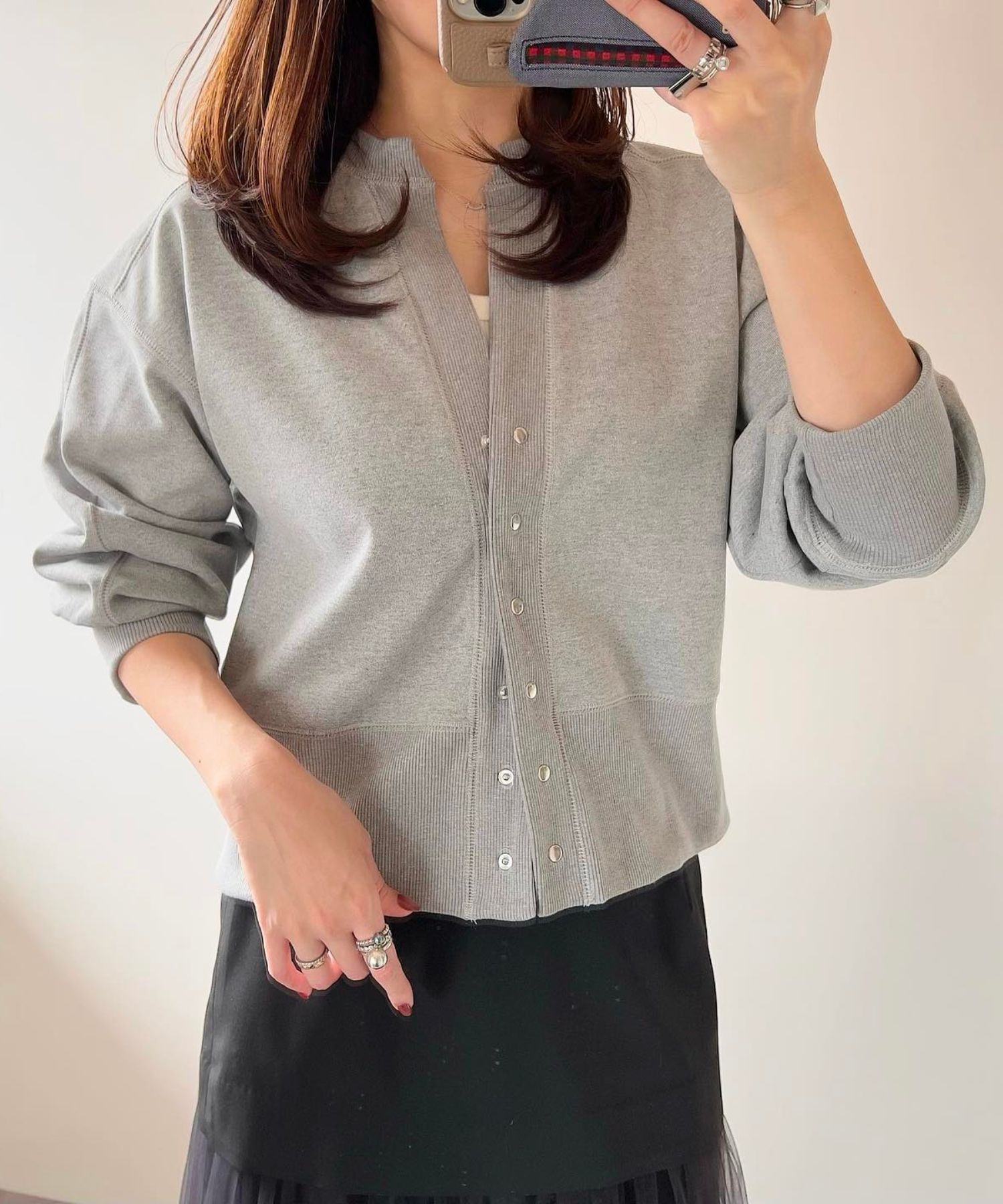 model：H165 着用サイズ：FREE