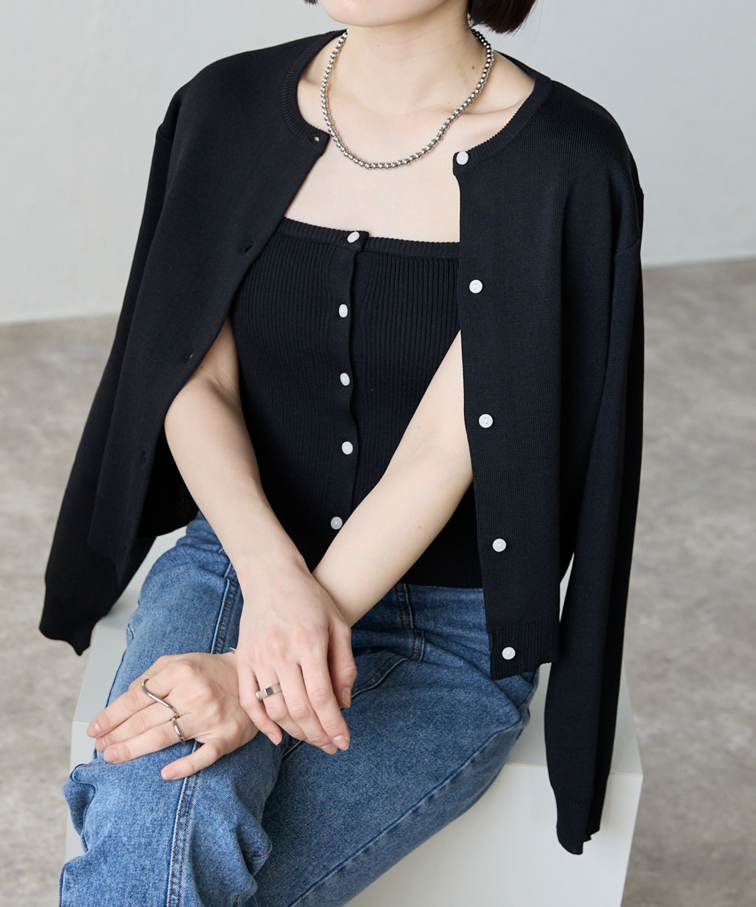 model：158cm 着用サイズ：FREE