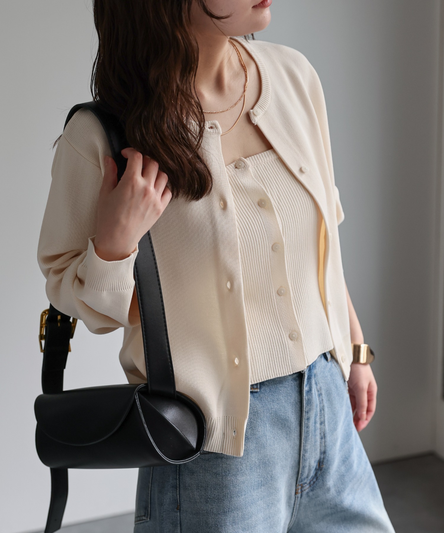 model：156cm 着用サイズ：FREE