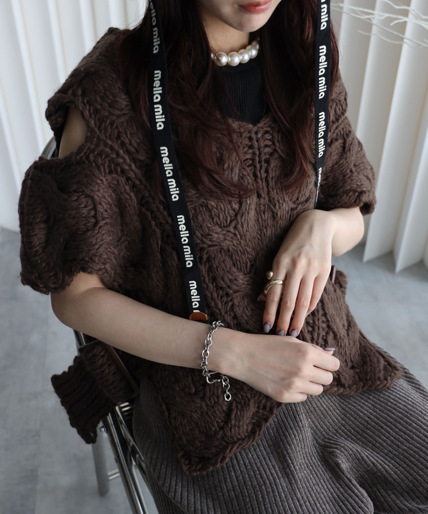 model：164cm. 着用サイズ：FREE