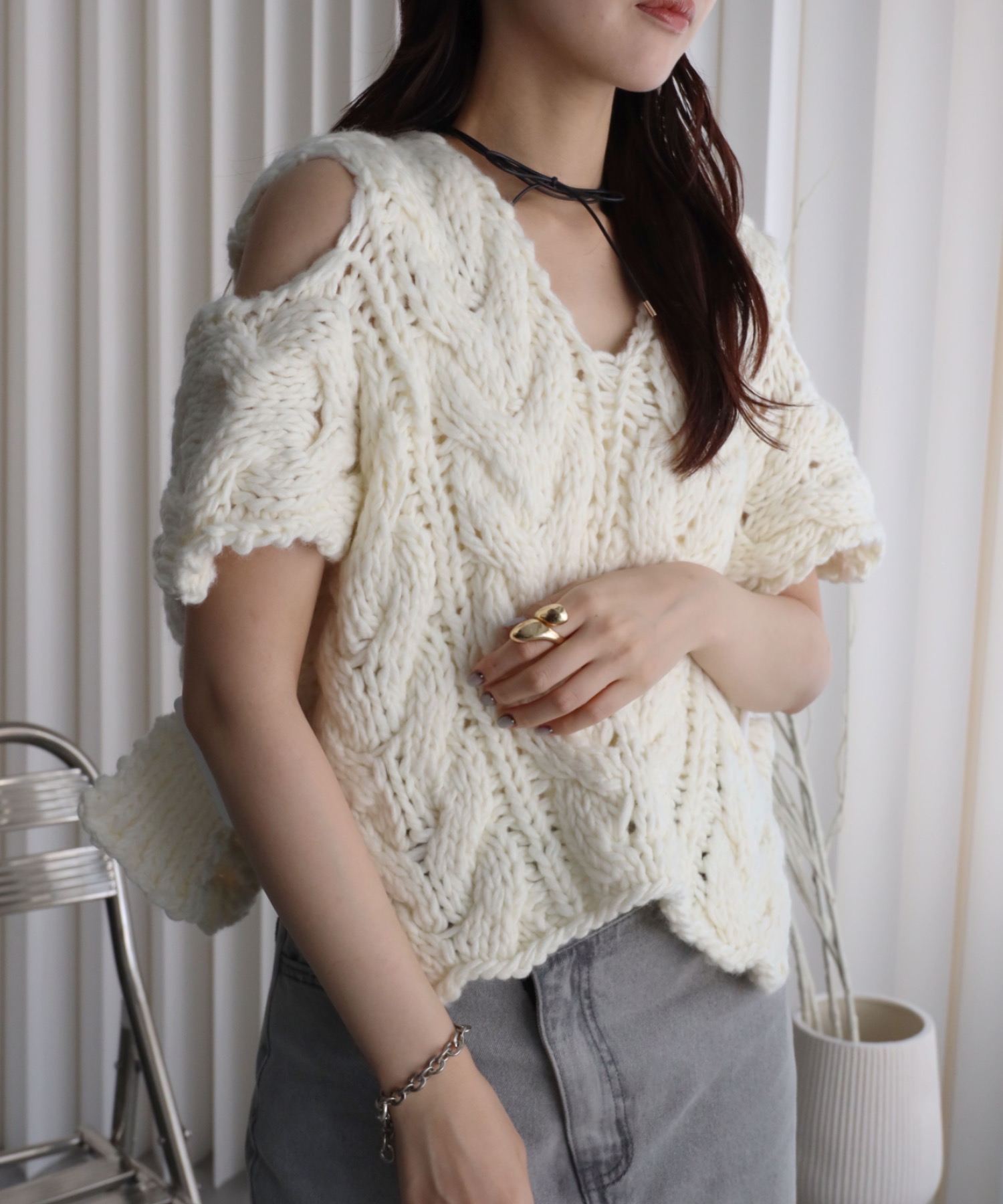 model：164cm. 着用サイズ：FREE