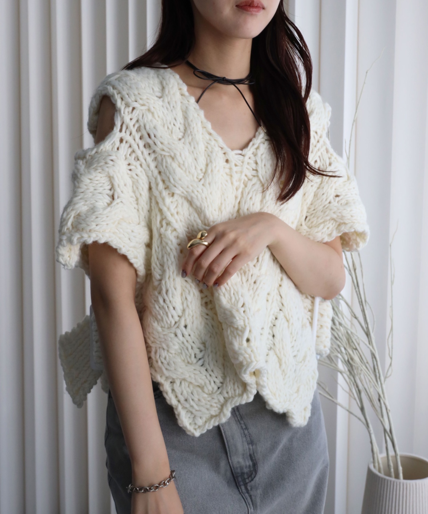 model：164cm. 着用サイズ：FREE