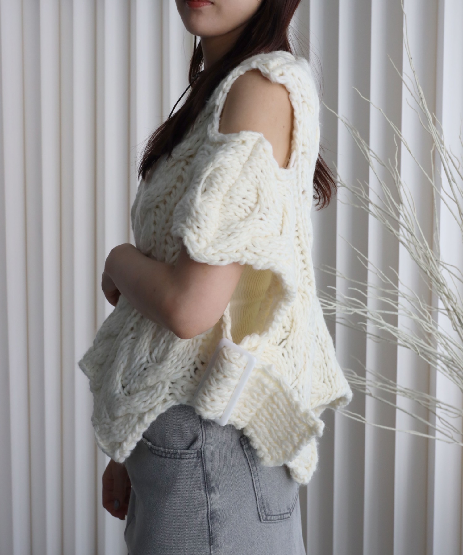 model：164cm. 着用サイズ：FREE