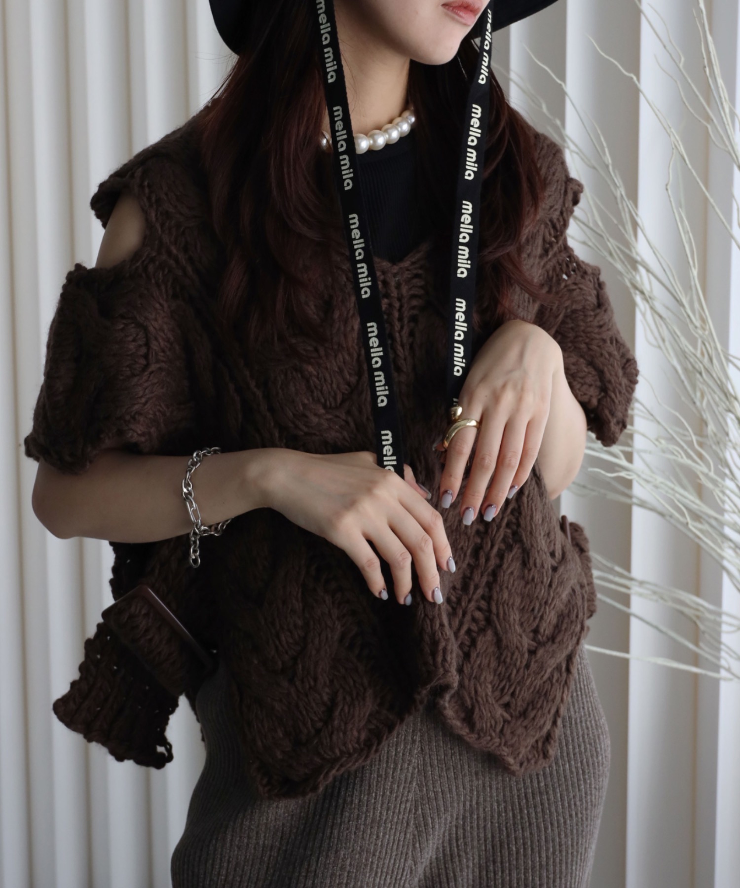 model：164cm. 着用サイズ：FREE