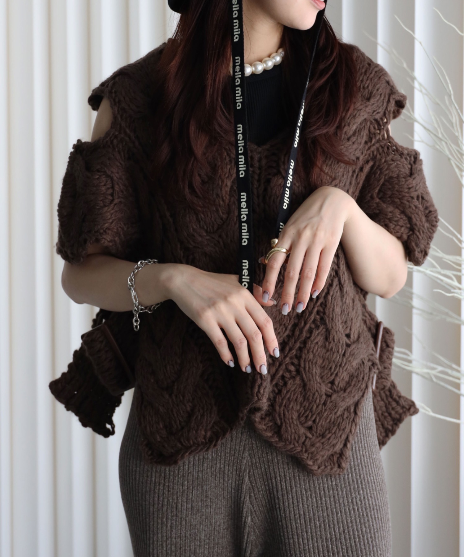 model：164cm. 着用サイズ：FREE