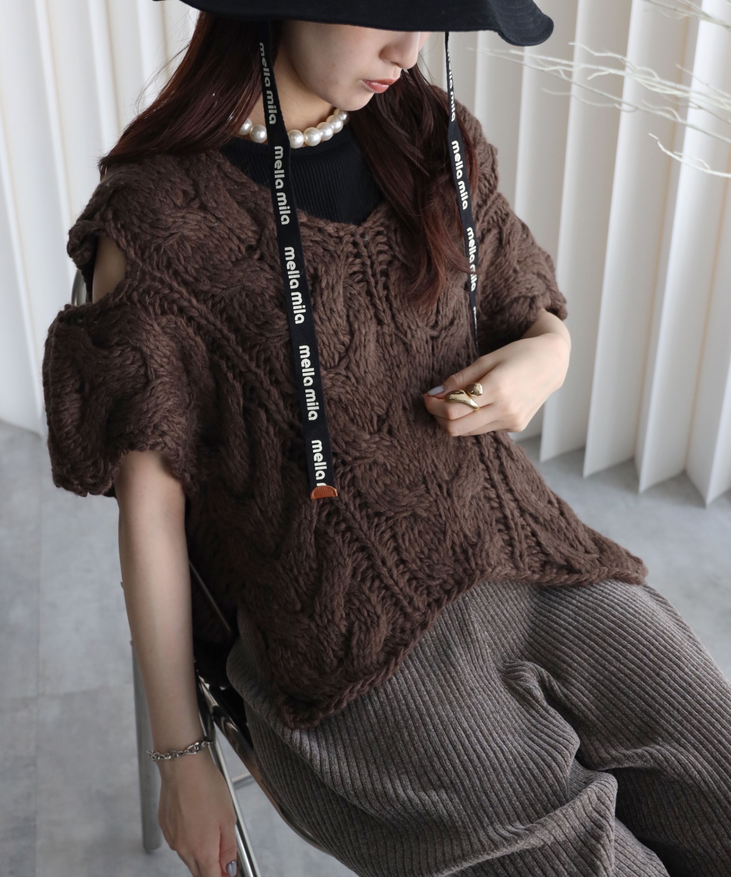 model：164cm. 着用サイズ：FREE