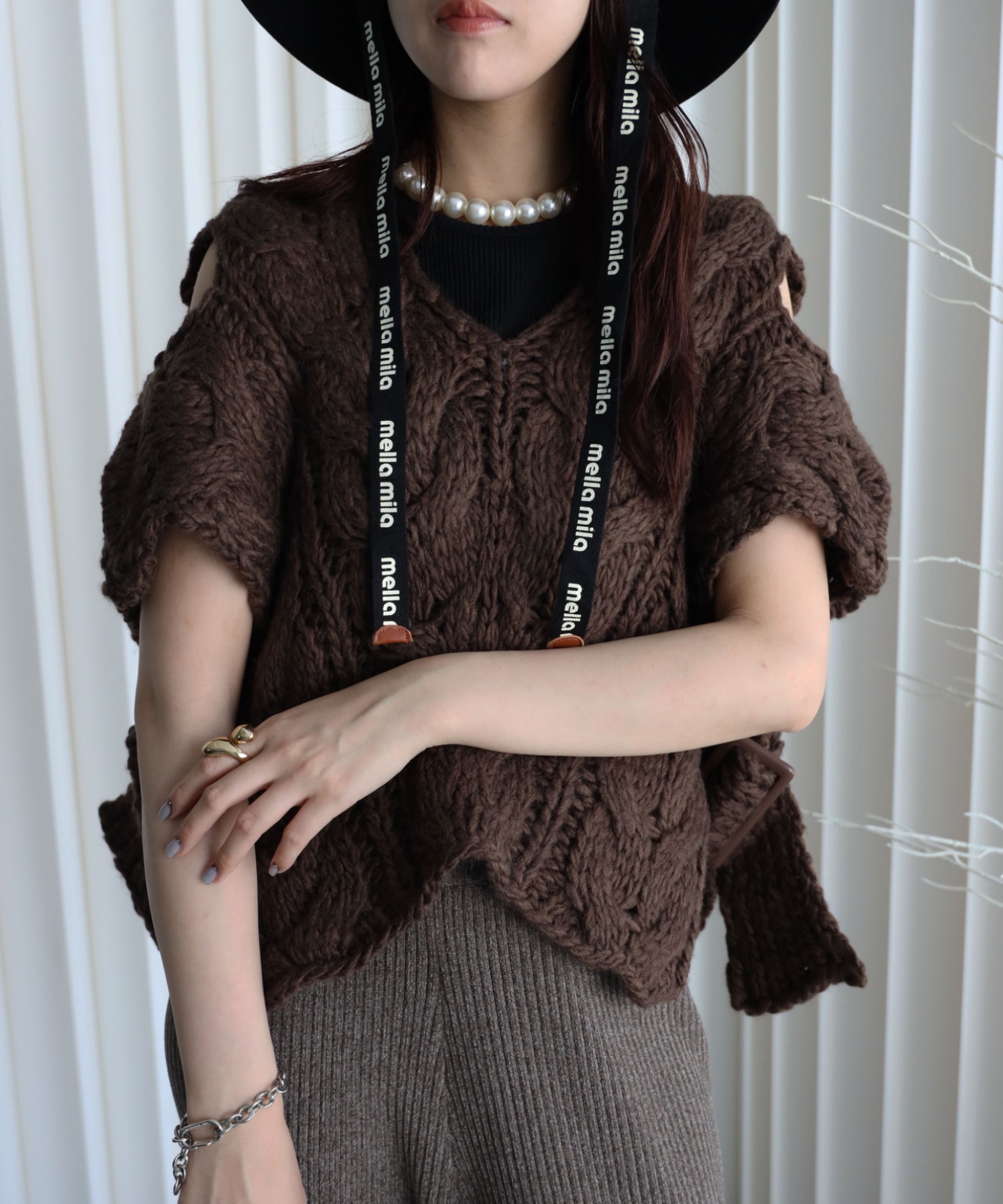model：164cm. 着用サイズ：FREE