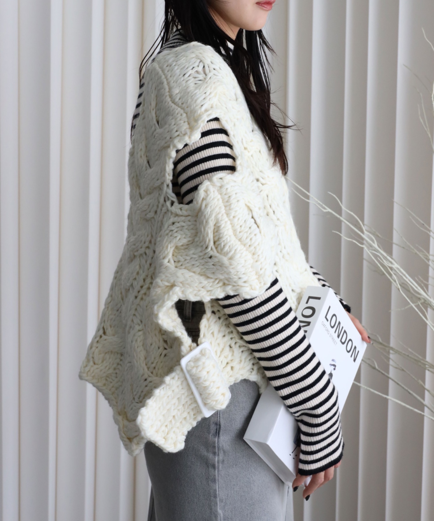 model：164cm. 着用サイズ：FREE