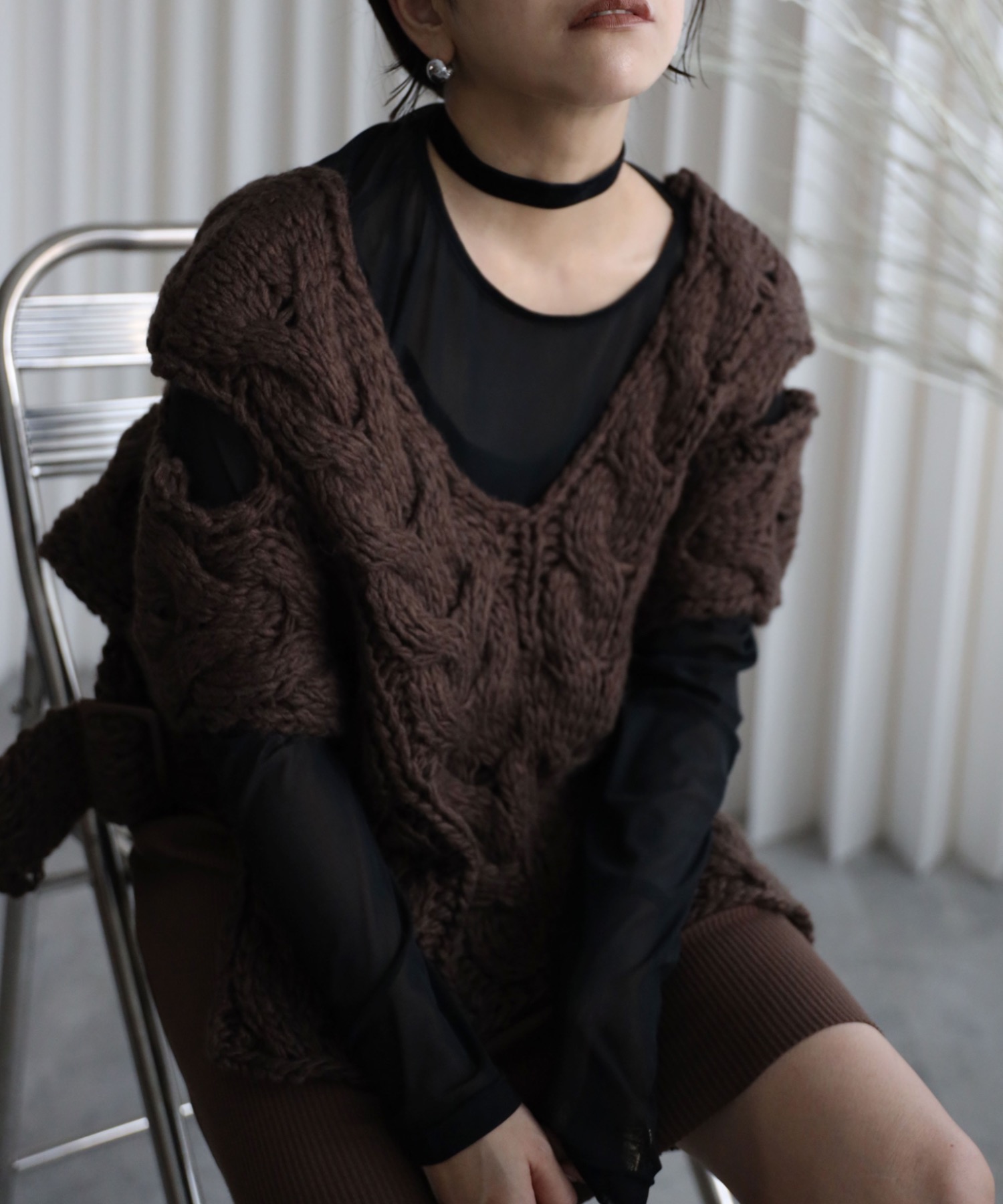 model：155cm. 着用サイズ：FREE