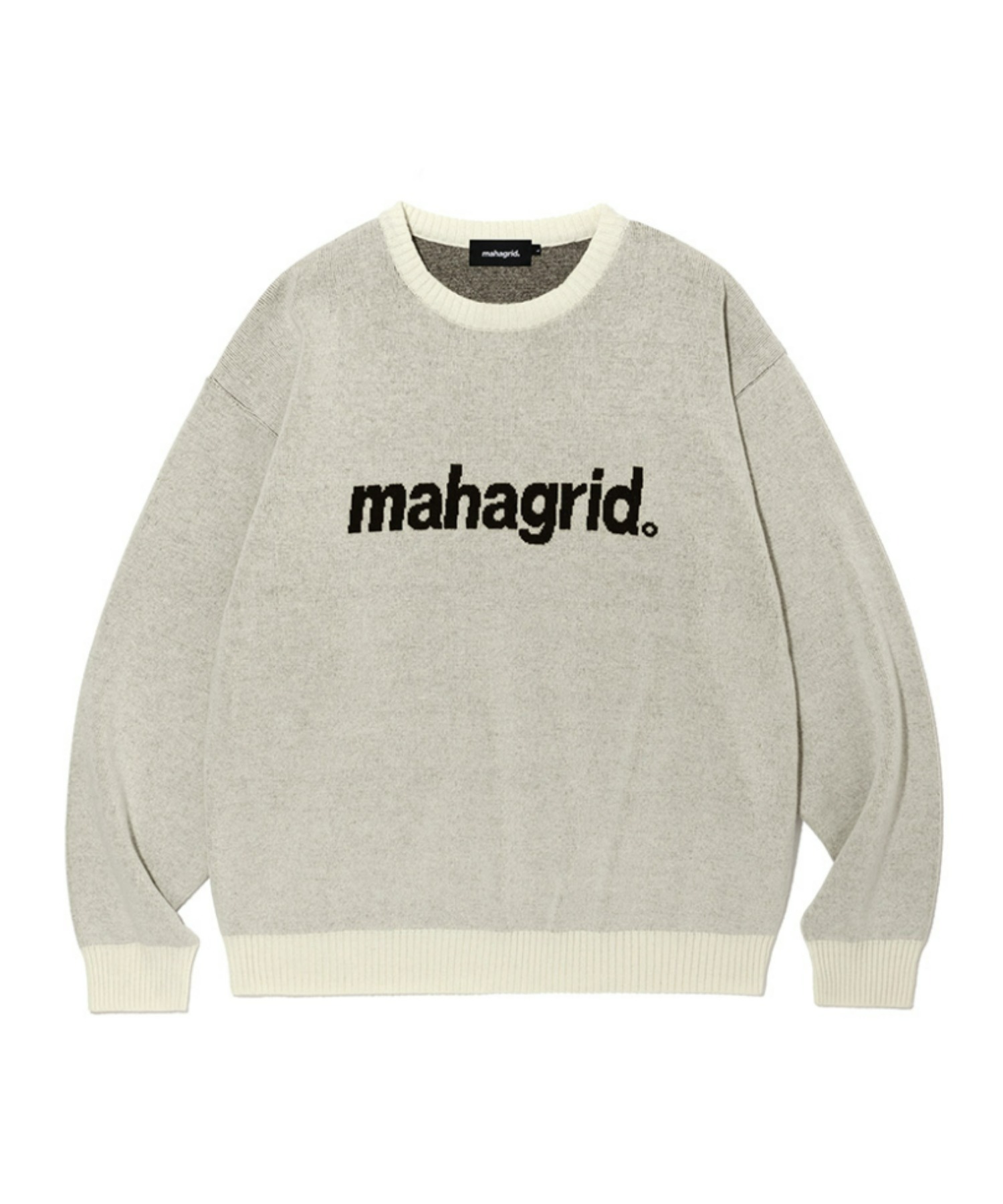 mahagrid/マハグリッド』BASIC LOGO KNIT SWEATER/ベーシック