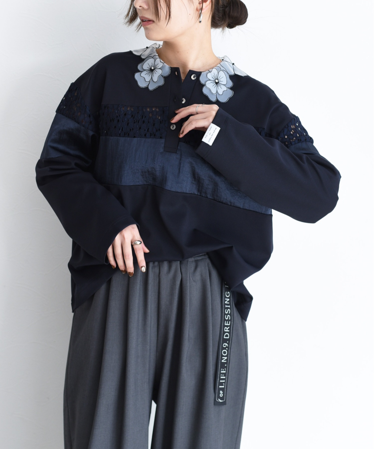 レースカラー ポロラガートップス Eimee Law│Eimee Law & LHELBIE