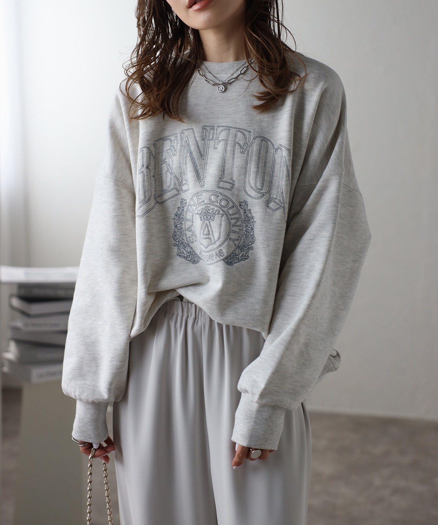 model：H165 着用サイズ：FREE