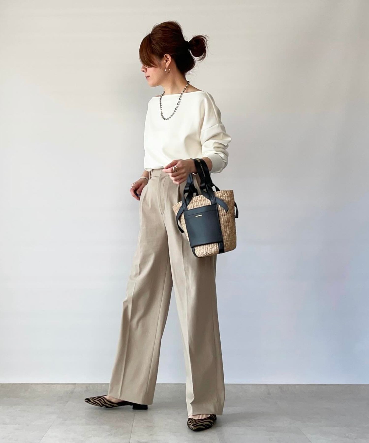 model：H158 着用サイズ：FREE