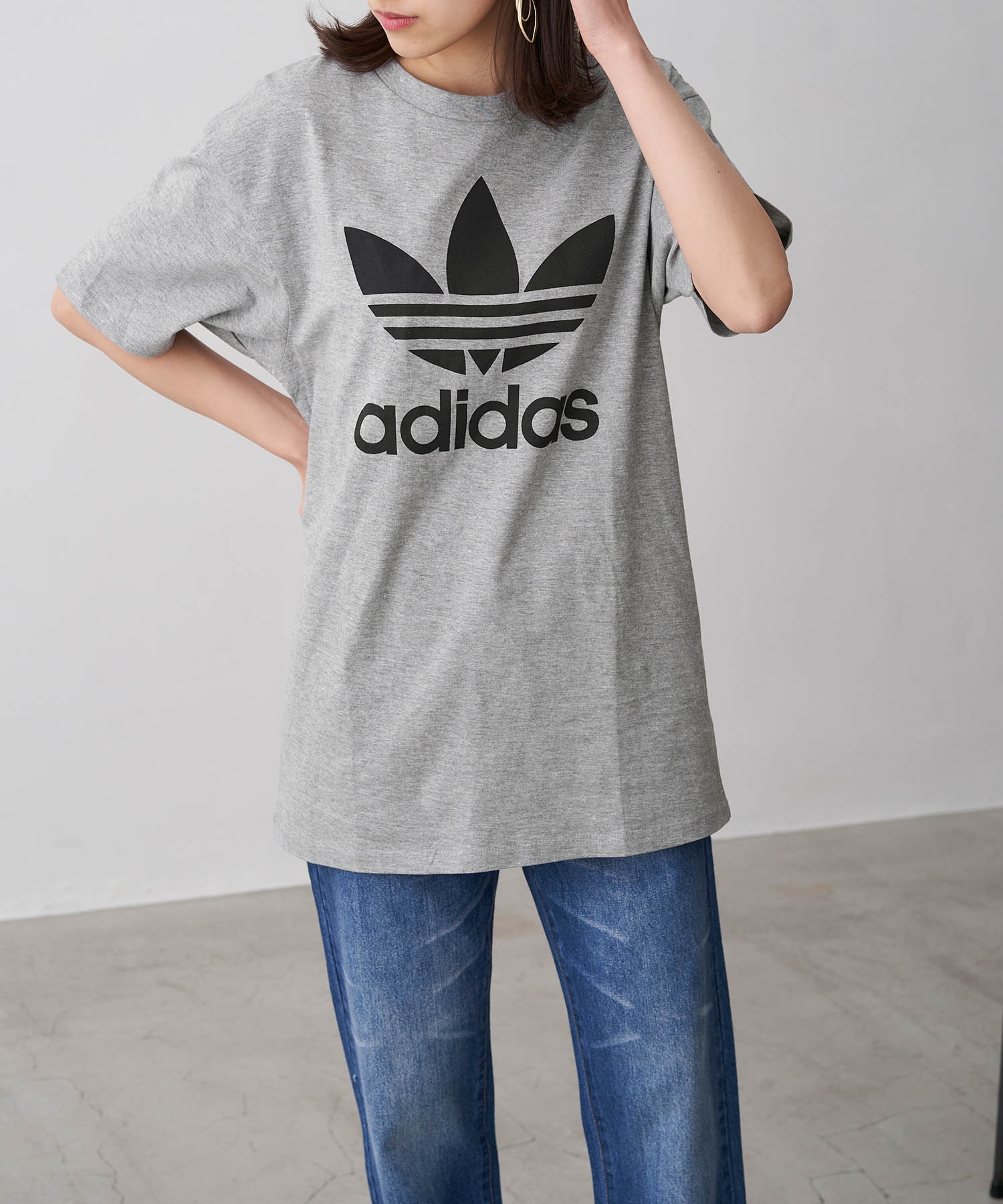 Adidas アディダス トレフォイルロゴプリント オーバーサイズ コットン 半袖 Tシャツ Chaco Closet Chaco Closet チャコクローゼット 公式オンラインストア