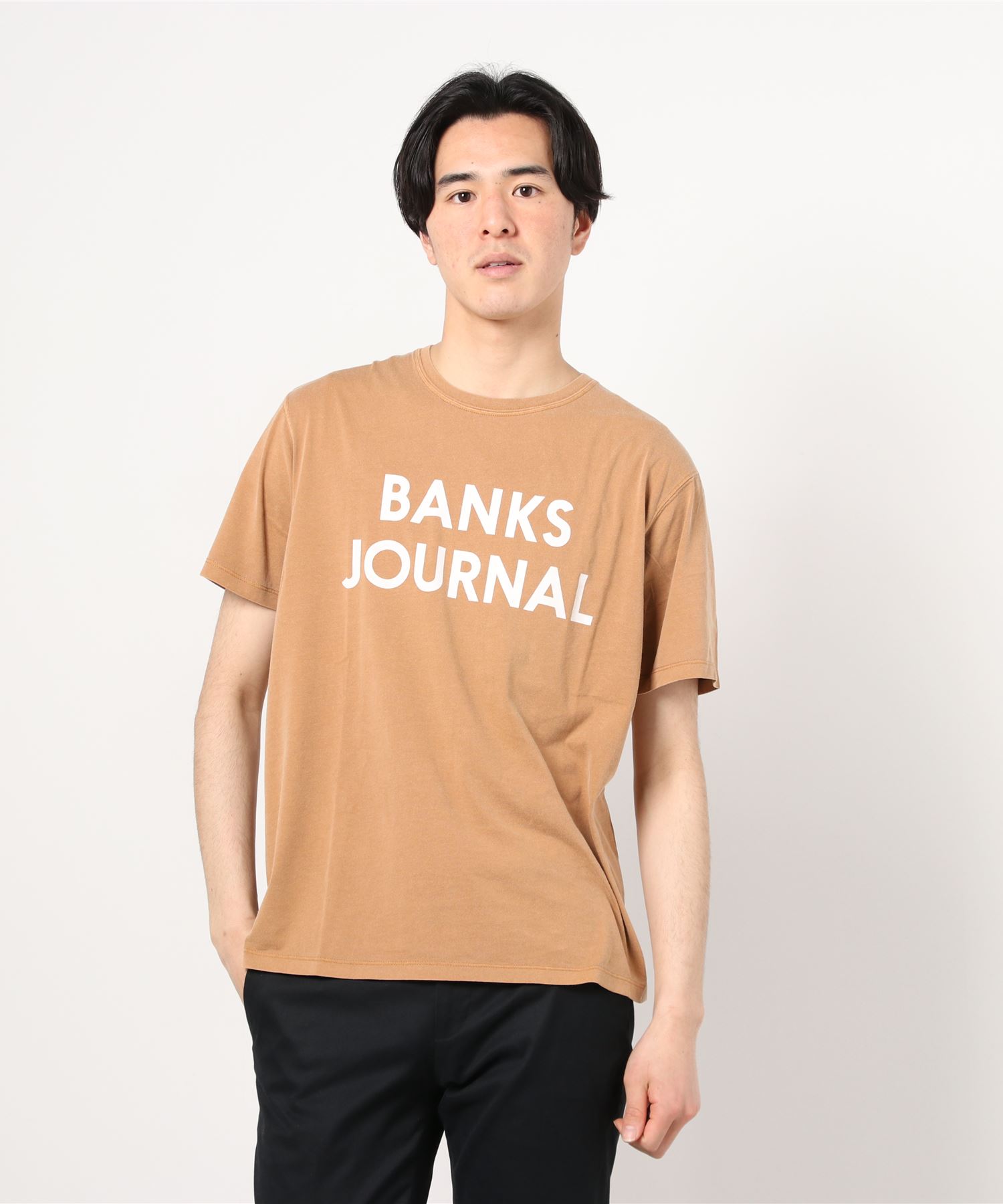 Banks 人気海外一番 Journal バンクスジャーナル ショートスリーブ ジャーナル ブランドロゴtシャツ