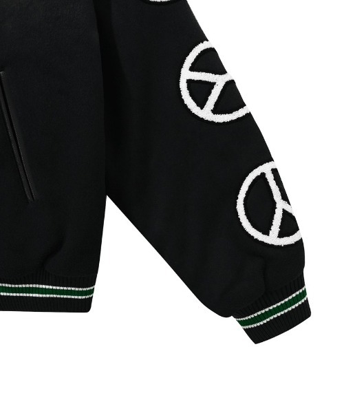 OY/オーワイ』DISPERSION LOGO VARSITY JACKET/ロゴバーシティ