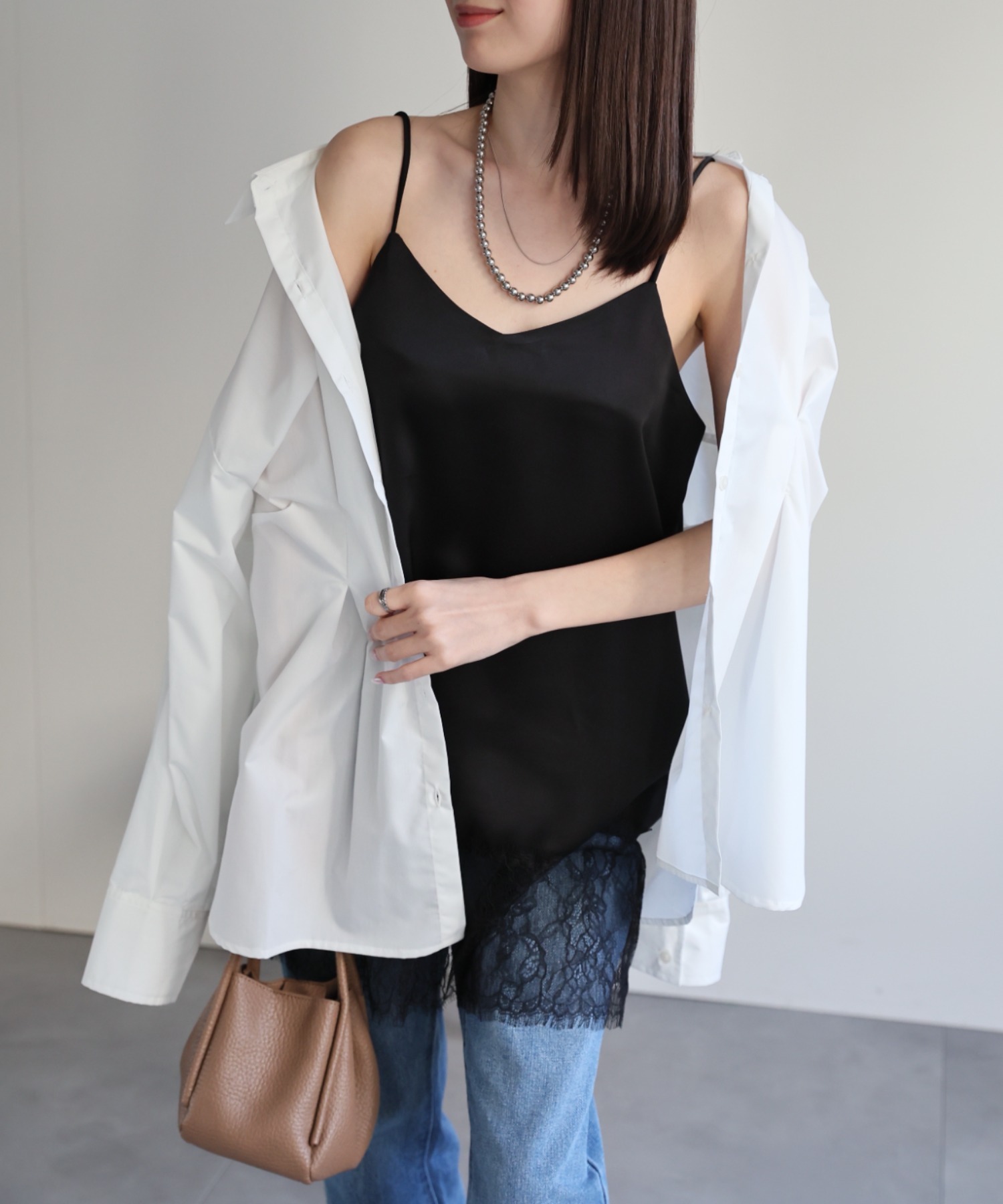 model：162cm 着用サイズ：F