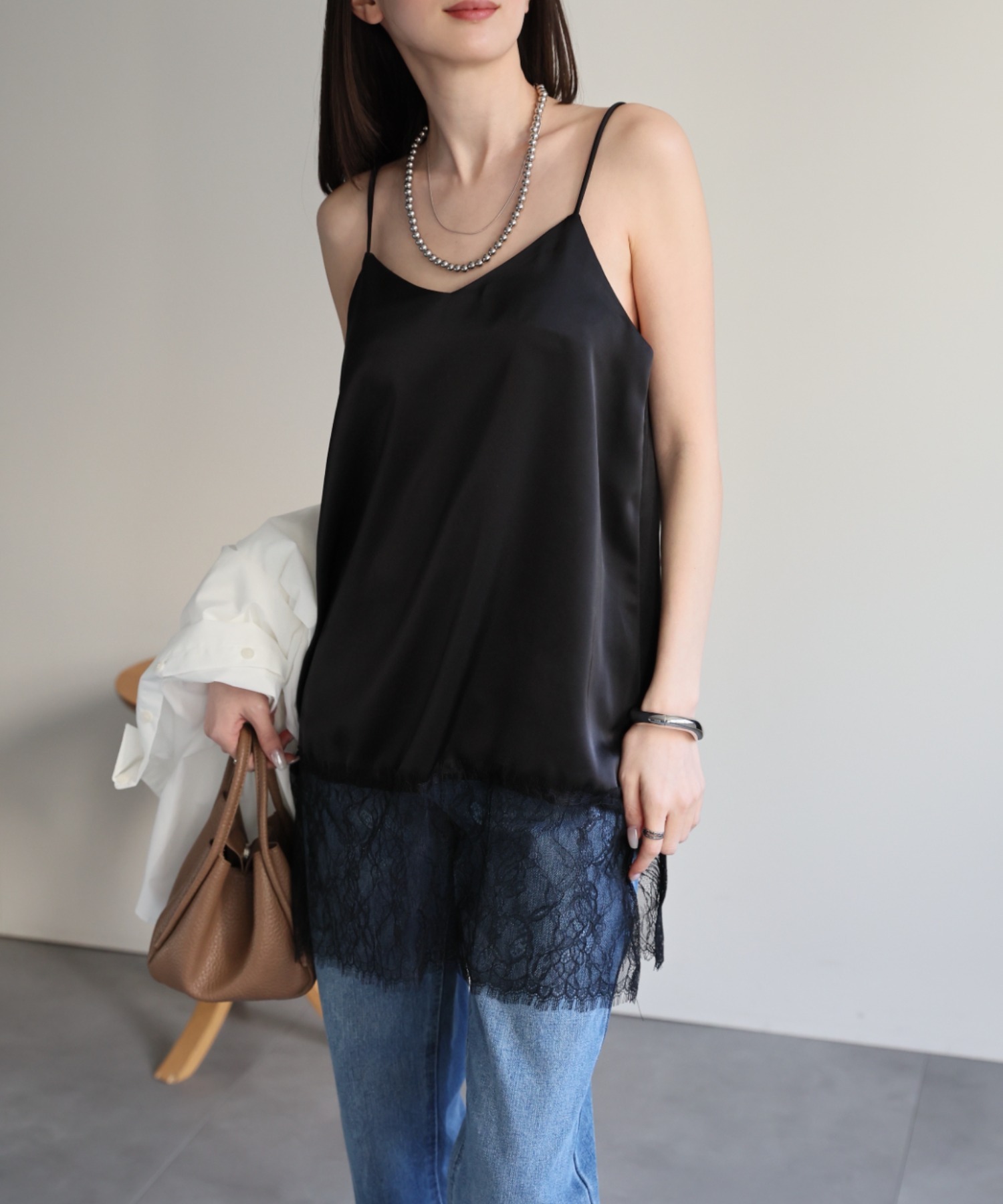 model：162cm 着用サイズ：F