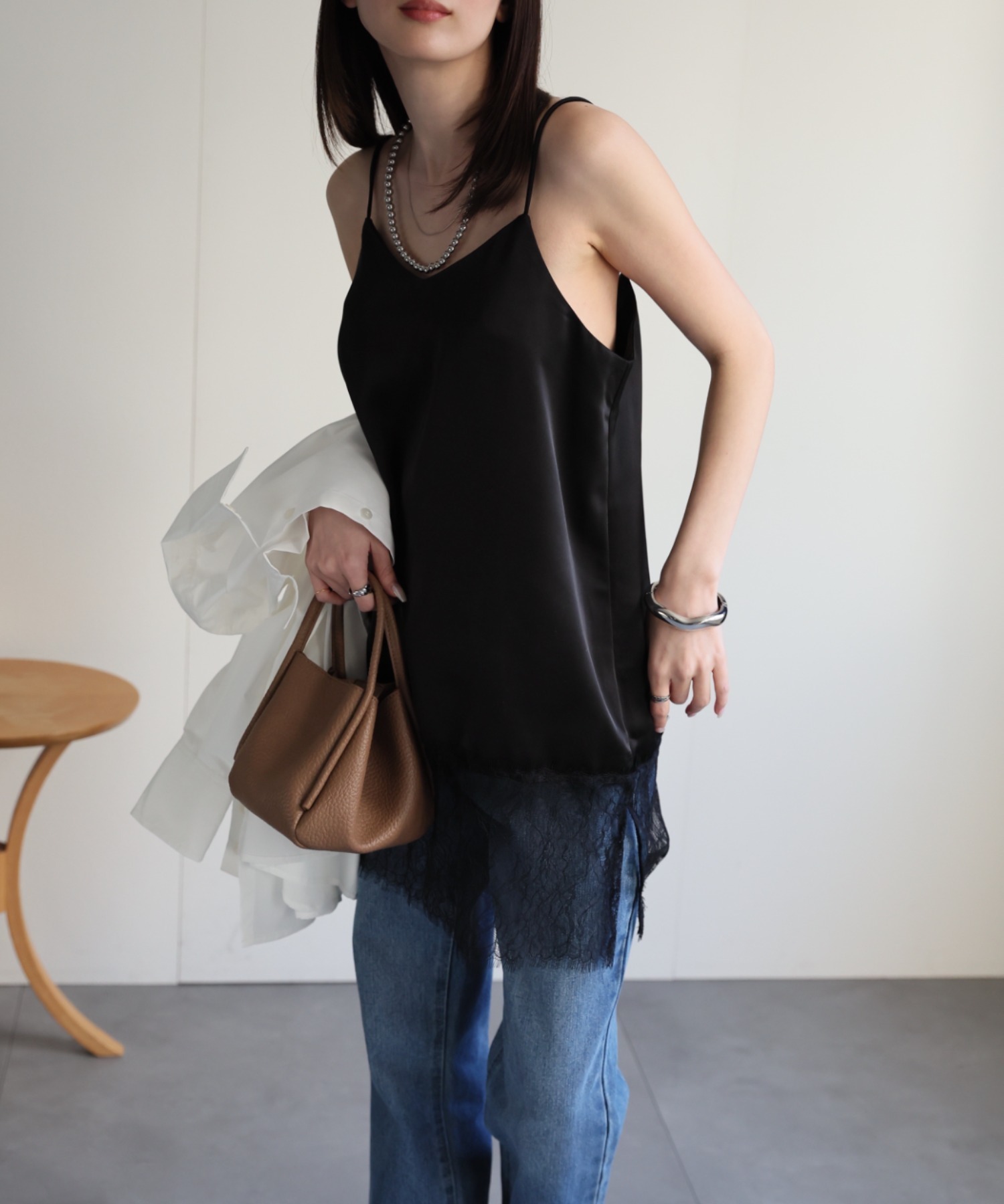 model：162cm 着用サイズ：F