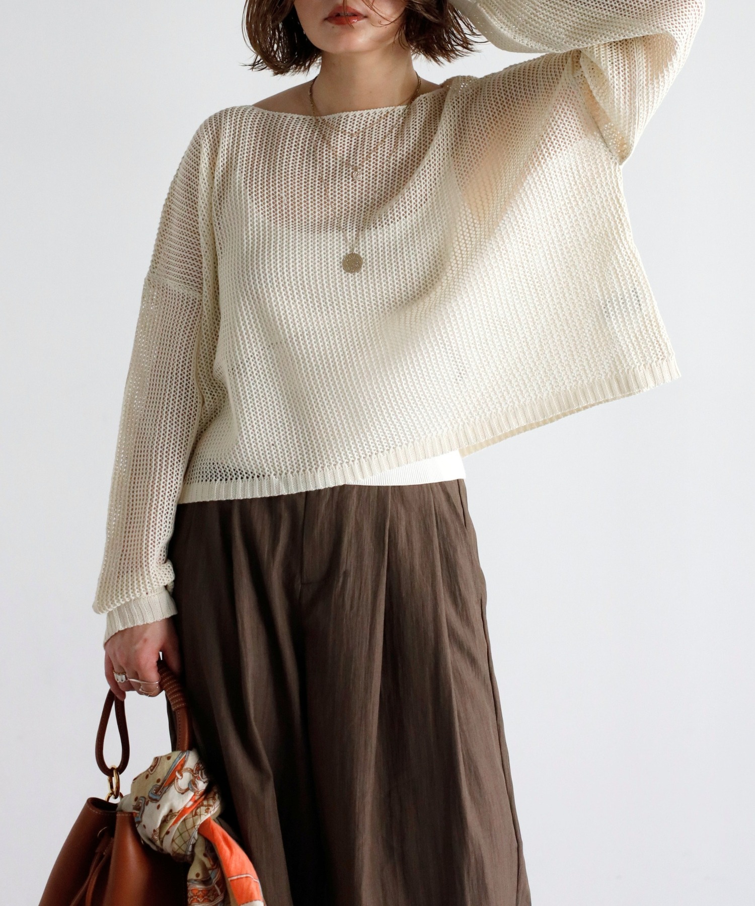 model：H158 着用サイズ：FREE