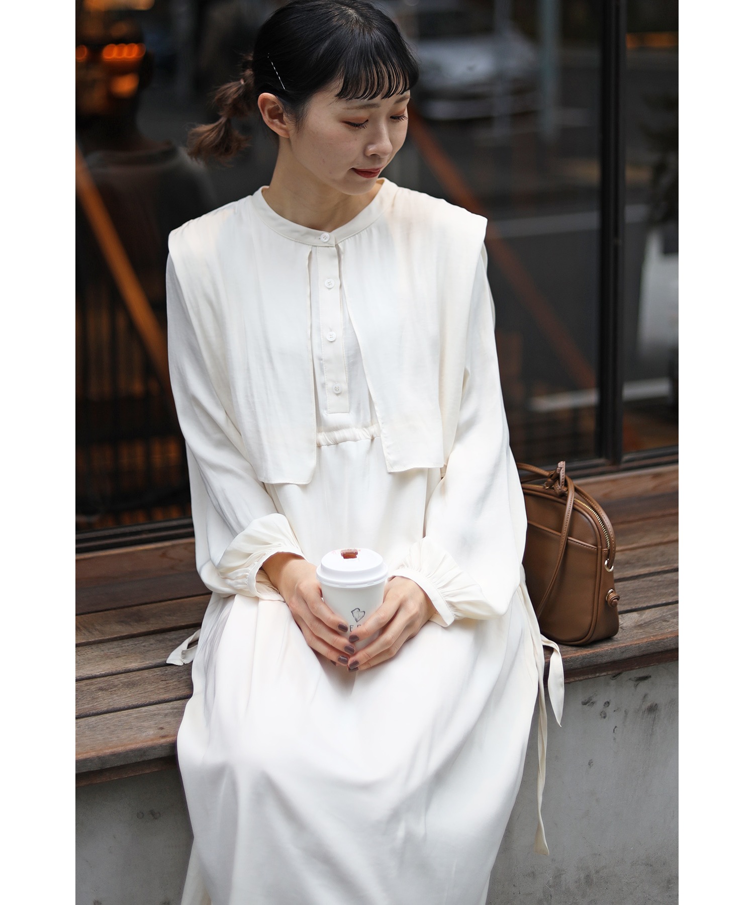 21 S 新作 初回限定 Wearista ちょこび Bonjour レイヤード風ビックカラー2wayワンピース Sagan