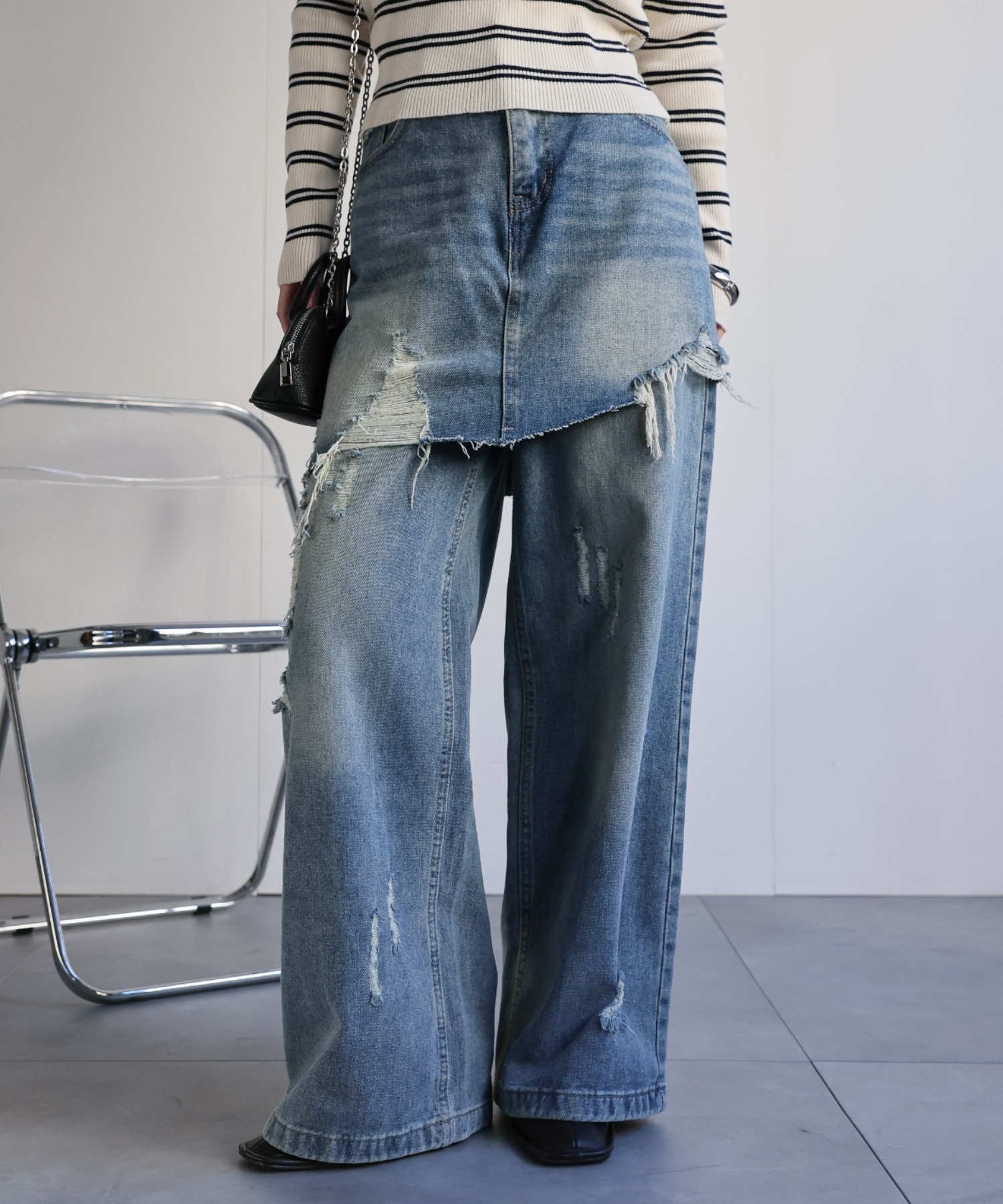 model：156cm 着用サイズ：M