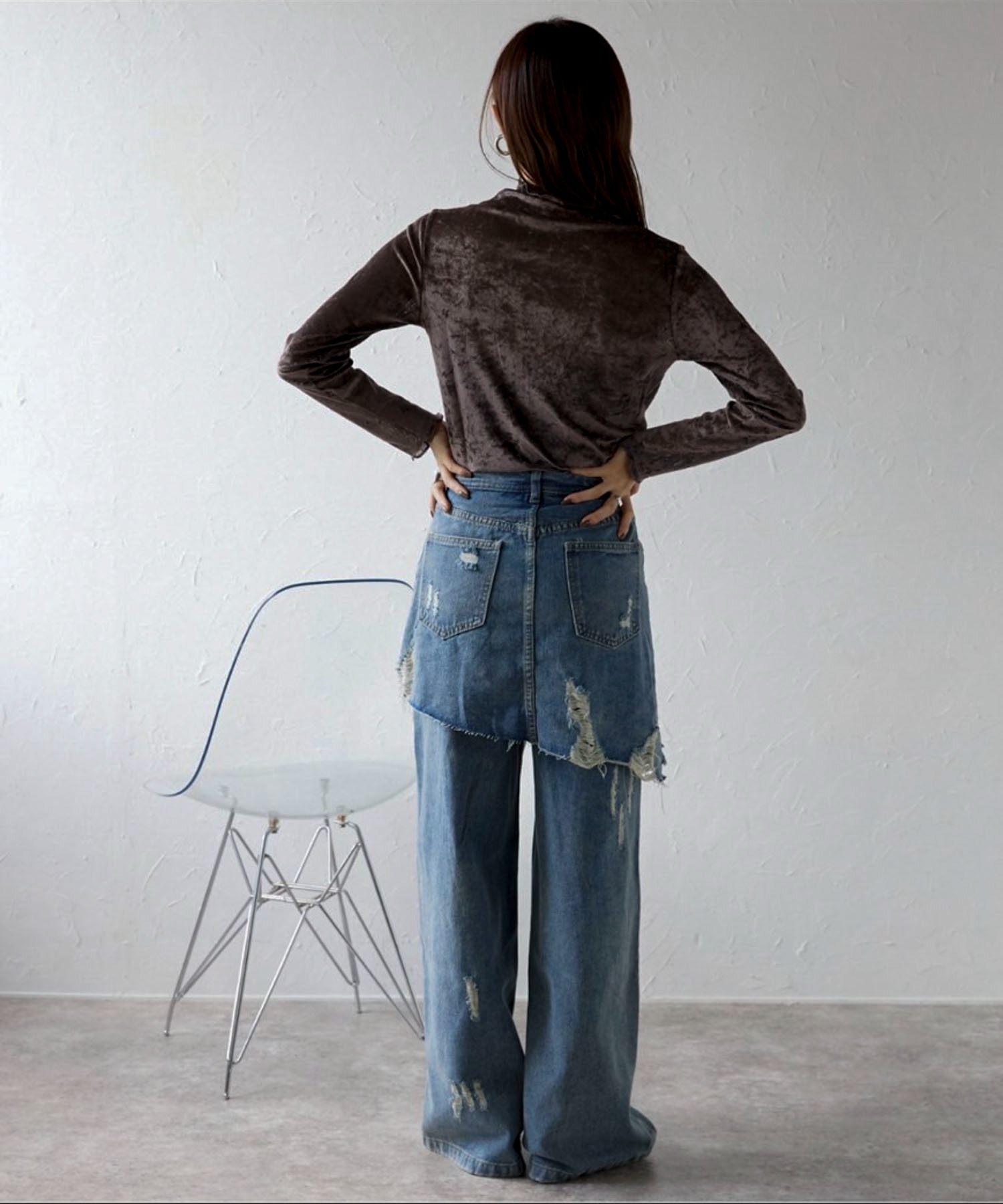 model : 158cm 着用サイズ : M