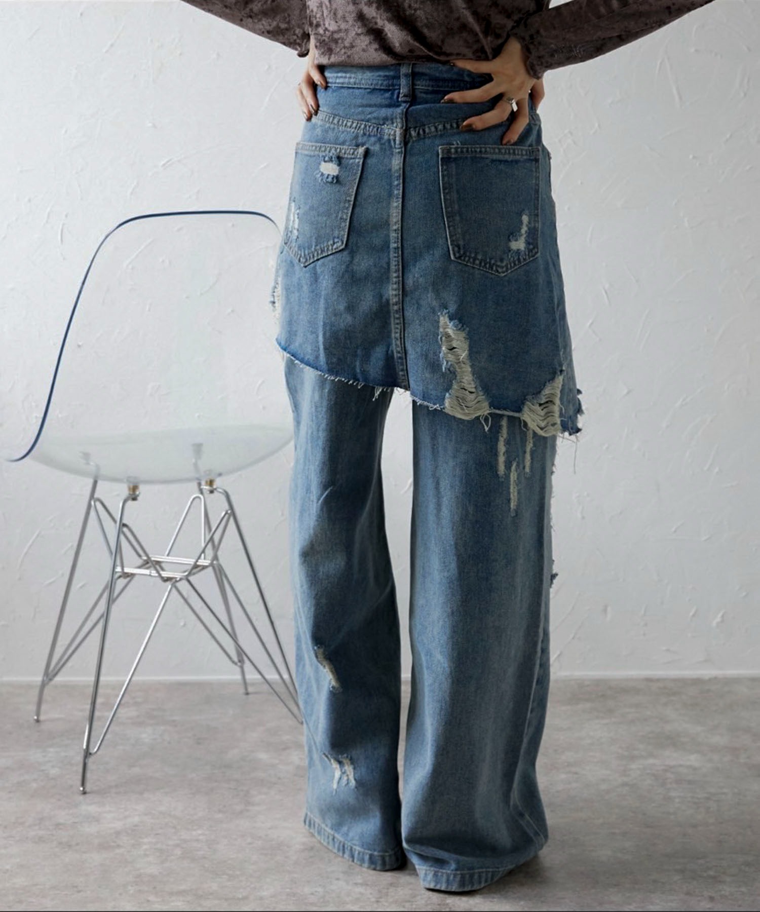 model : 158cm 着用サイズ : M
