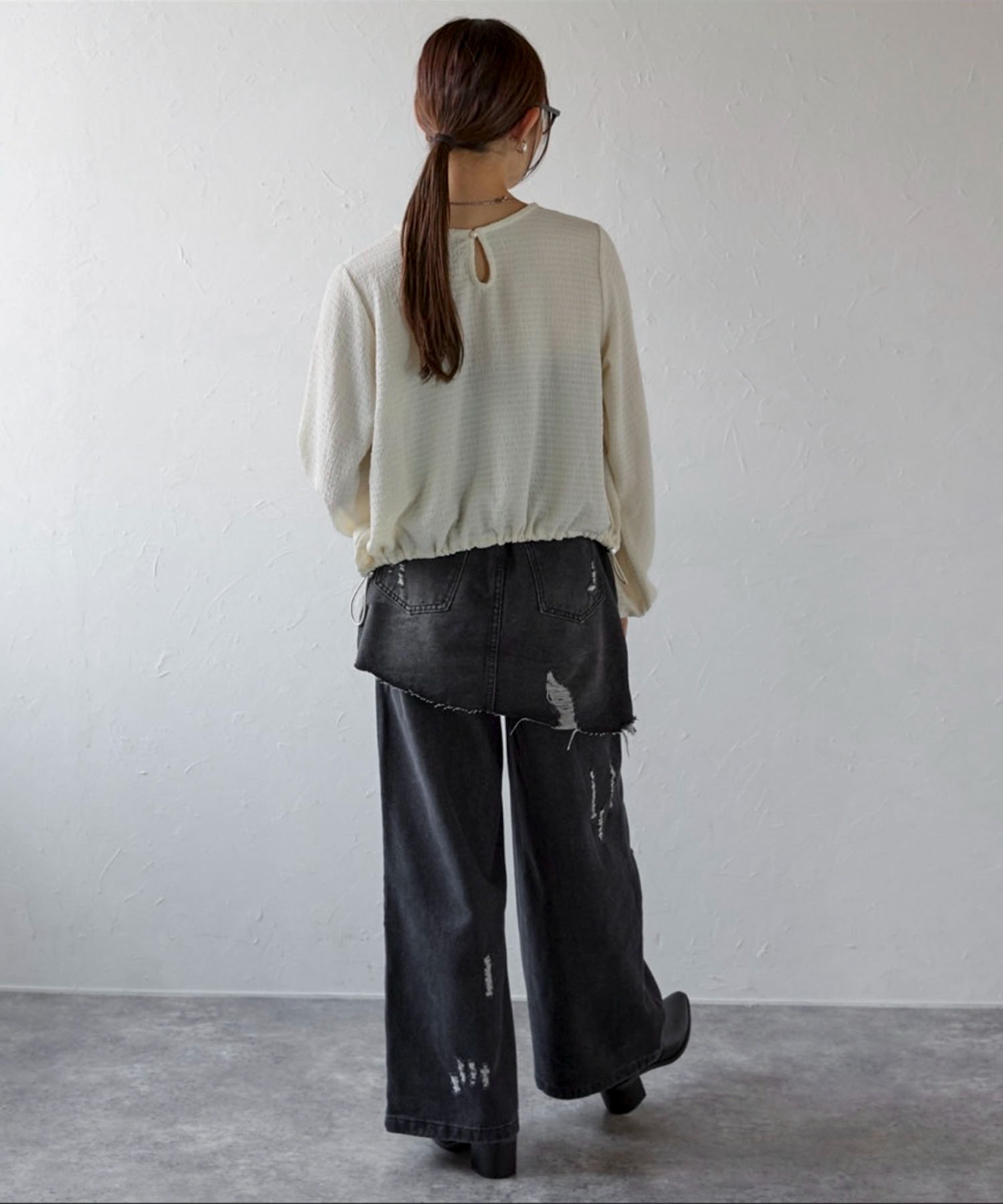 model : 158cm 着用サイズ : M
