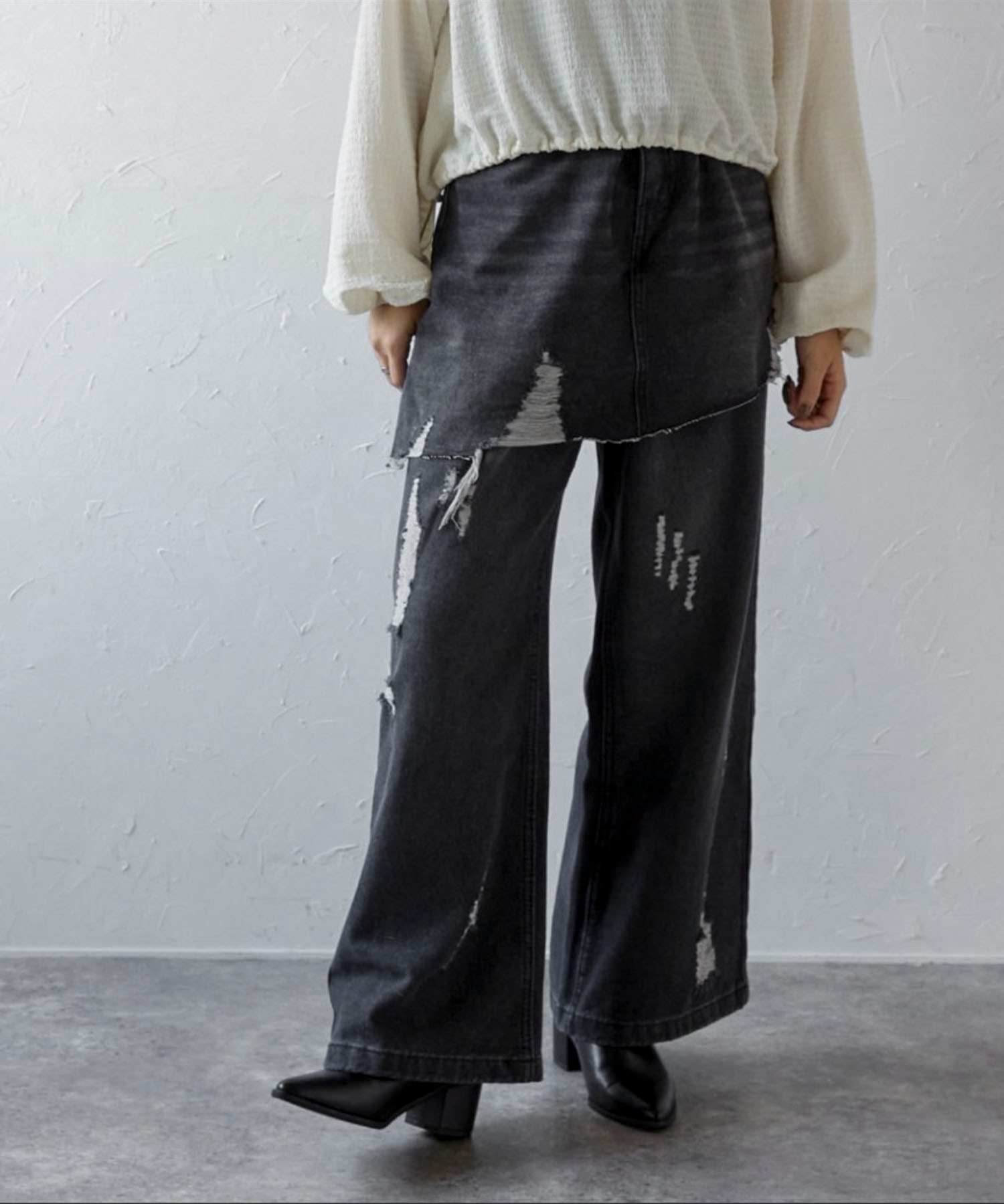 model : 158cm 着用サイズ : M