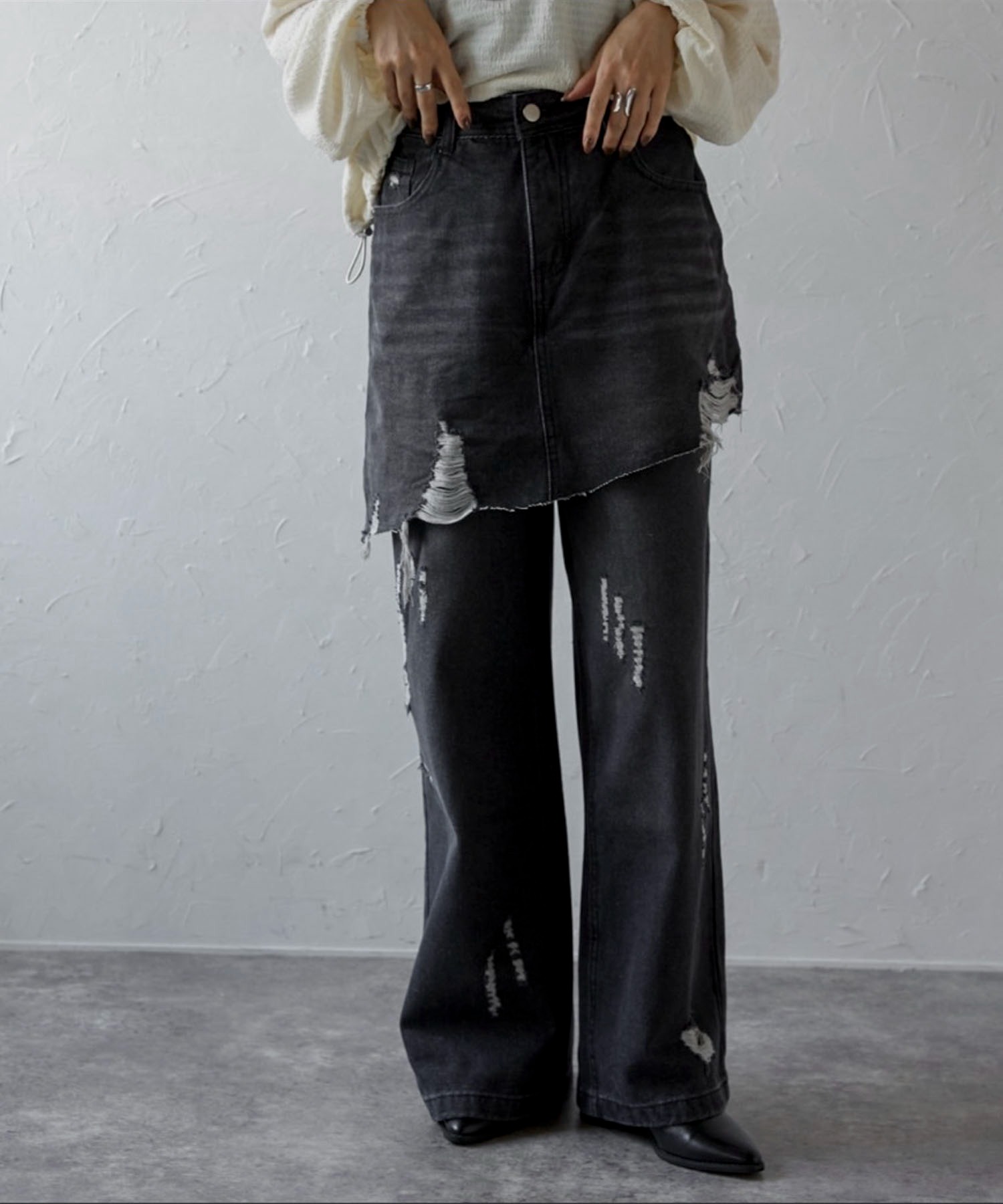 model : 158cm 着用サイズ : M