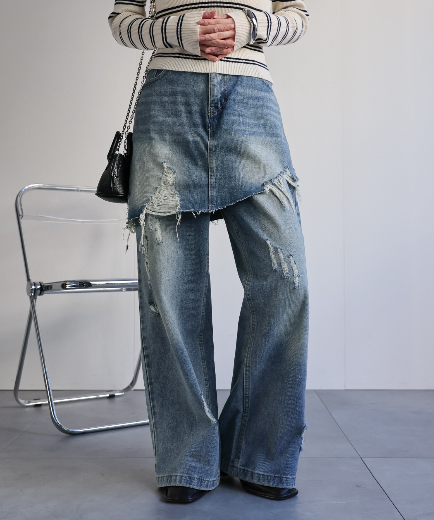 model：156cm 着用サイズ：M