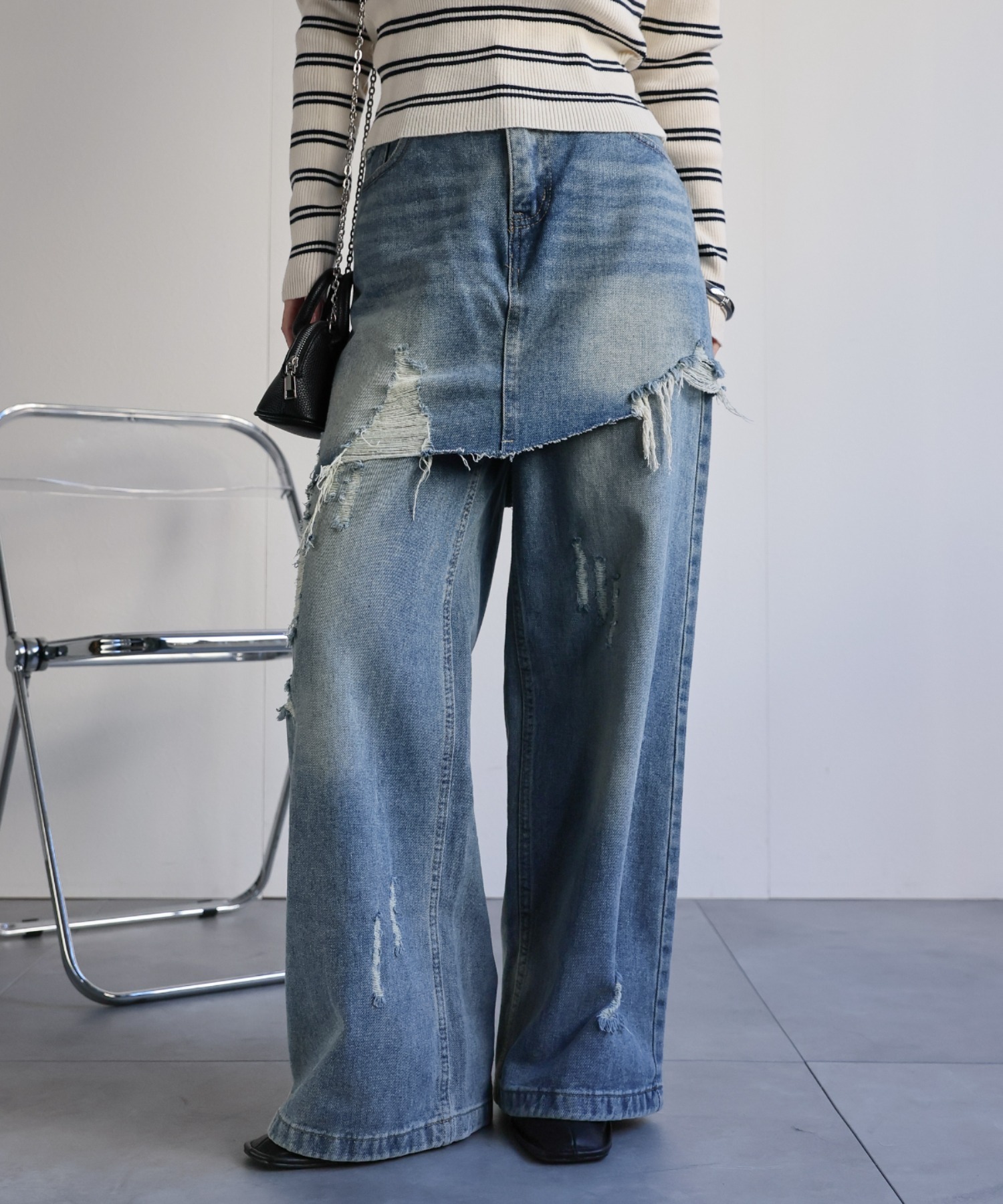 model：156cm 着用サイズ：M