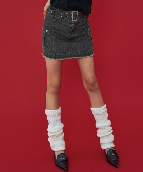 A'GEM/9 × .kom『NASTY FANCY CLUB/ナスティーファンシークラブ』LOW-RISE CARGO MINI  SKIRT/ローライズ ミニスカート 韓国ブランドセレクト│A'GEM/9×.KOM【公式】｜韓国・ストリートブランド通販サイト エージェムナイン  ドットケーオーエム