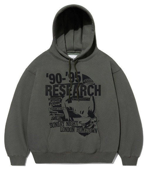 A'GEM/9 × .kom『VIVA STUDIO/ビバスタジオ』RESEARCH HOODIE