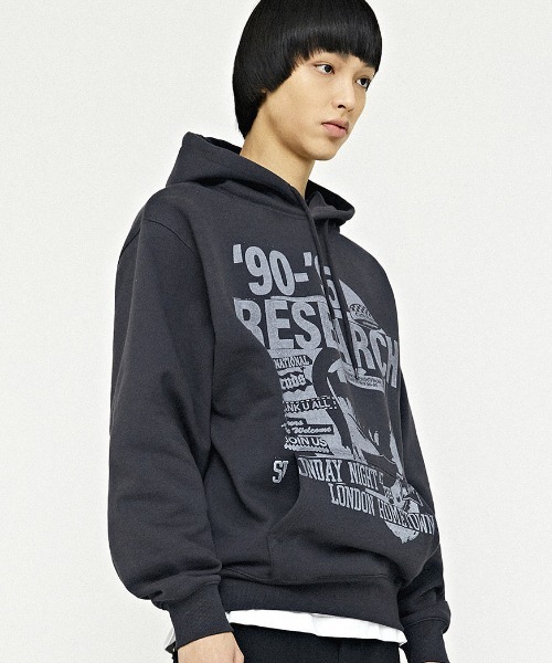 [ビバスタジオ] RESEARCH HOODIE★韓国の人気★日本未入荷 A'GEM/9 × .kom『VIVA STUDIO/ビバスタジオ』RESEARCH HOODIE